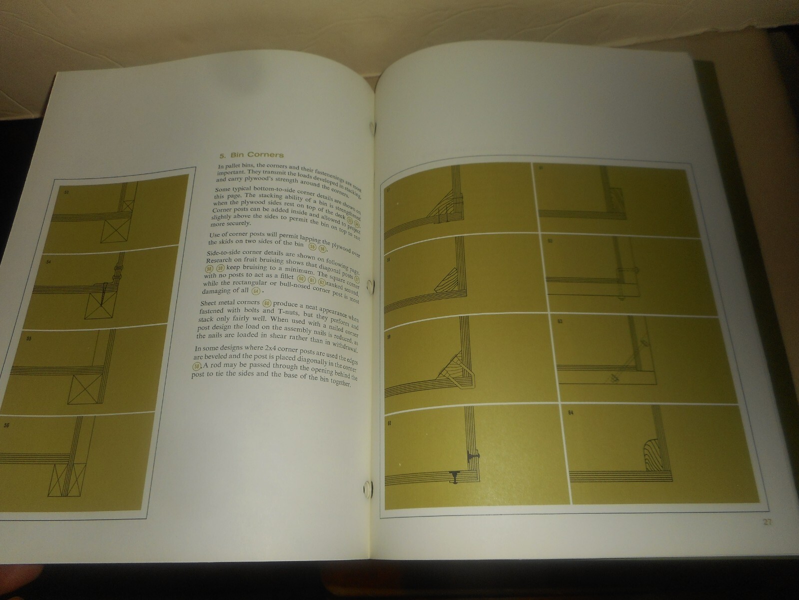 Plywood Pallet Bins for Agriculture 1968 Handbook Design Specifications Brochure