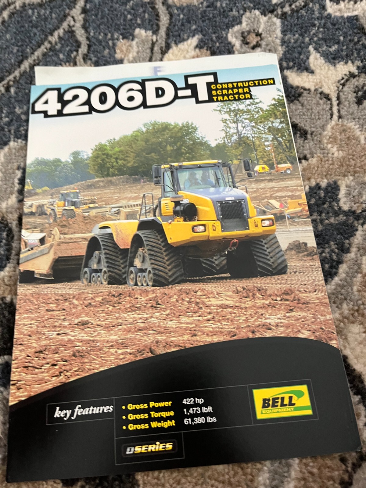 Bell 4206D-T Construction Scraper Tractor Brochure FCCA