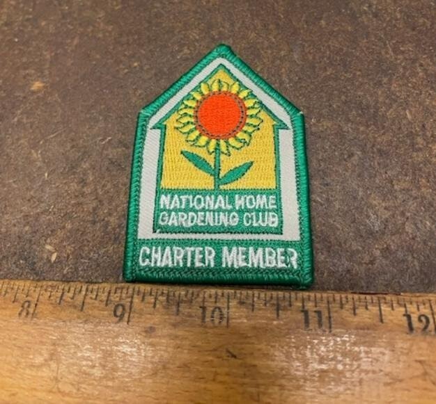 National Home Gardening Club – Charter Member Embroidered Patch (NOS)