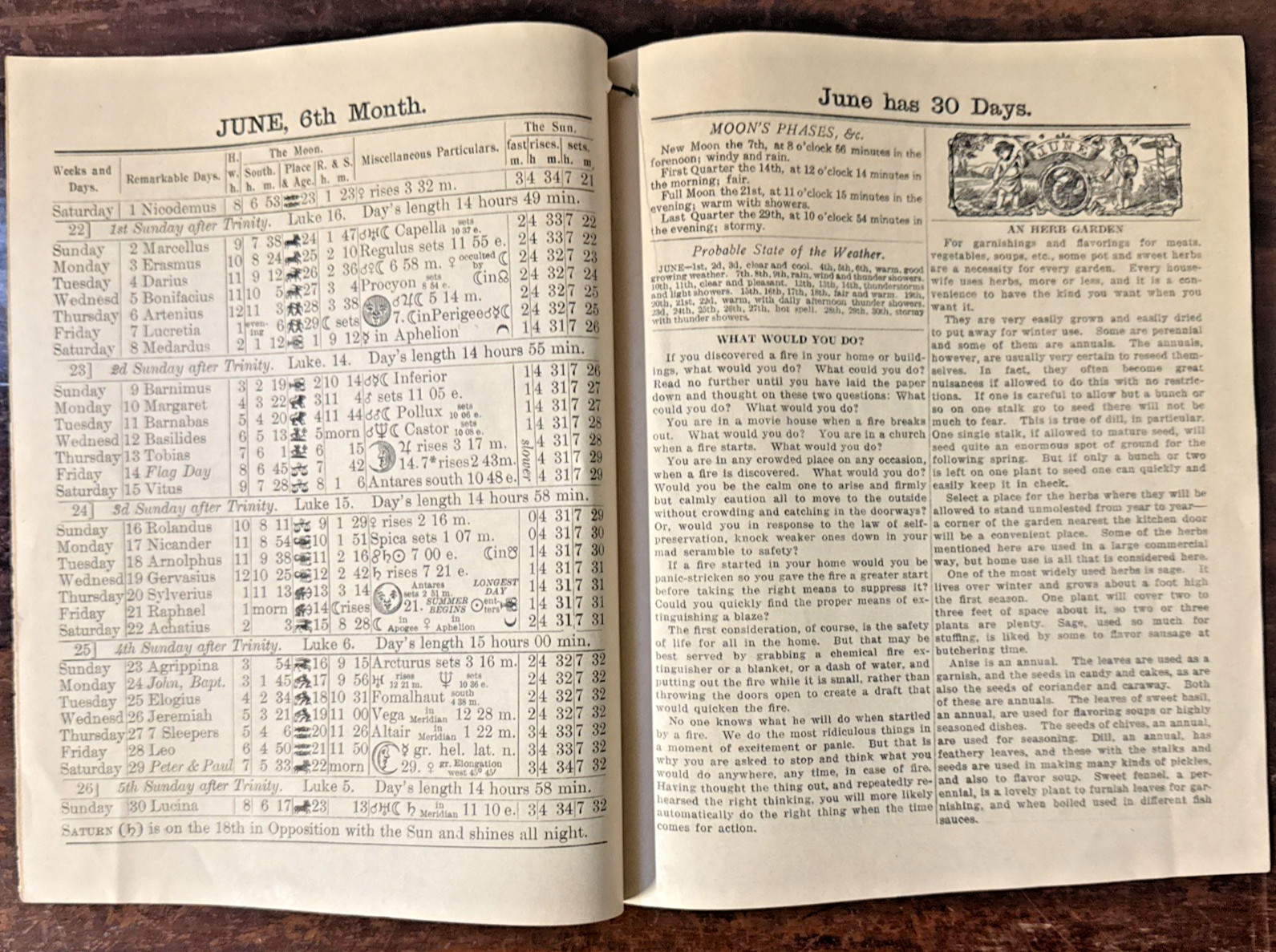 Vintage John Baer’s Agricultural Almanacs dated 1919, 1923 & 1929 Lancaster PA