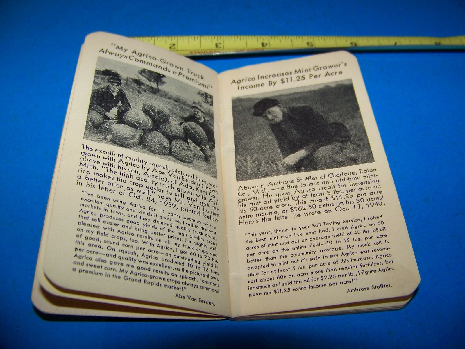 Agrico Fertilizer “Daily Reminder” Memo Booklet Vintage 1941
