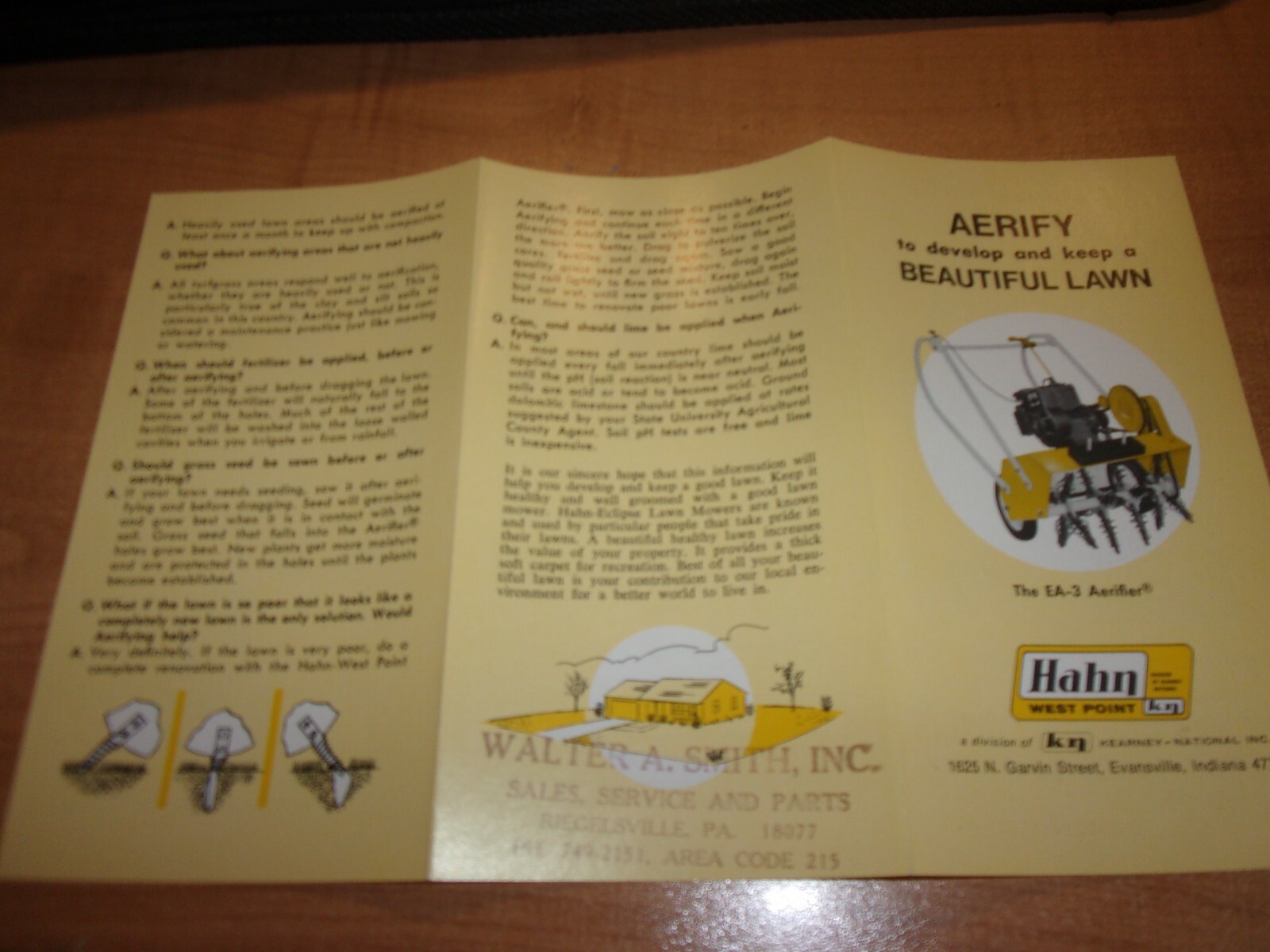HAHN-ECLIPSE AERIFY EA-3 BROCHURE *** VINTAGE ORIGINAL