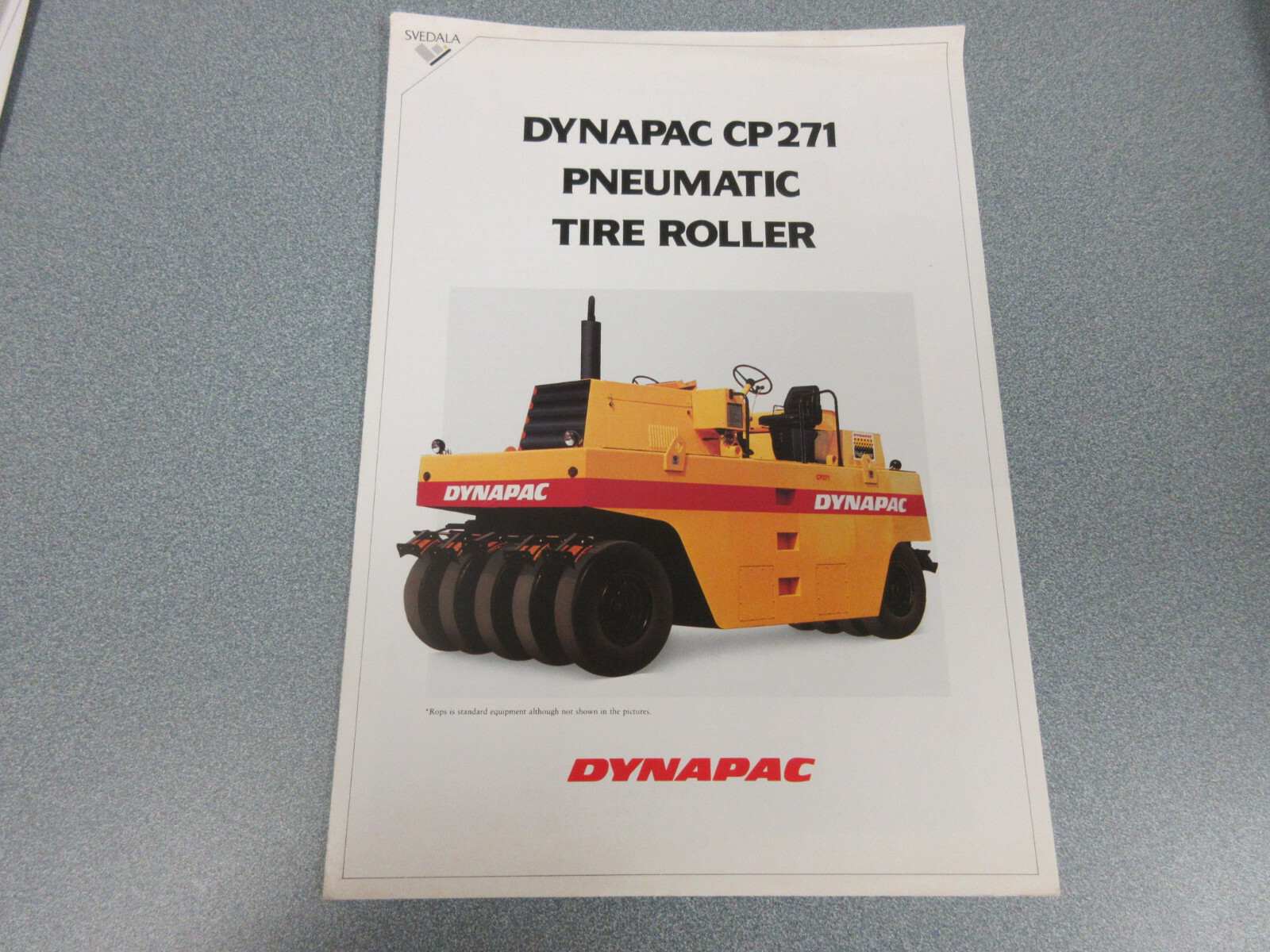 Dynapac CP271 Roller Compactor Brochure 4 Page