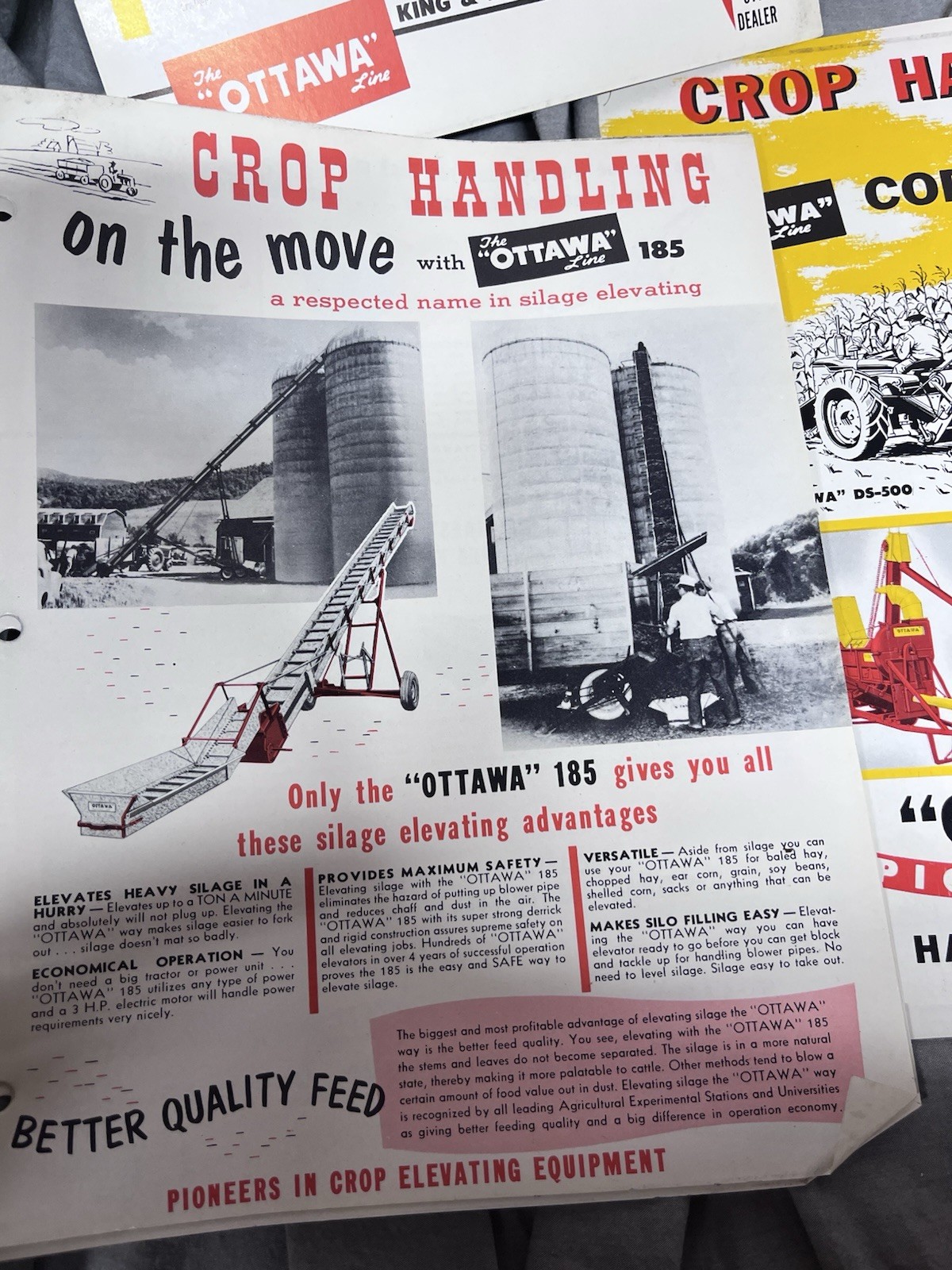 Lot. Of Over 70 Advertising Pieces From The Ottawa Line Produced In Ottawa IL