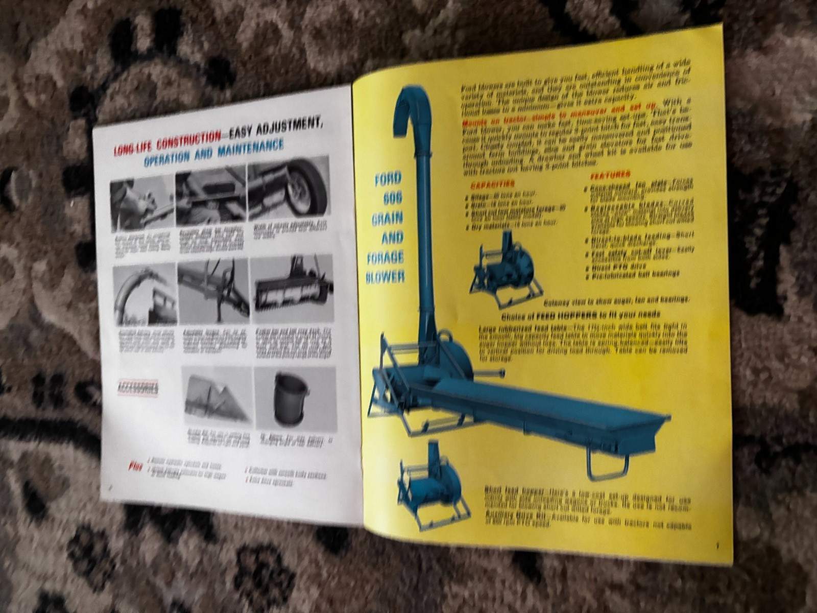 Ford Tractor 612 Forage Harvester 606 Forage Blower For 1965 Brochure DCPA26