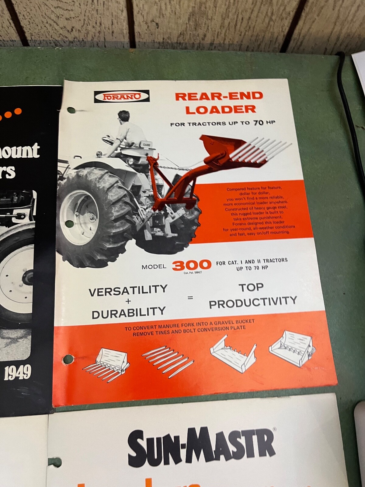 Collection of Vintage Mowers & Brush Cutter Brochure & Single Page ads