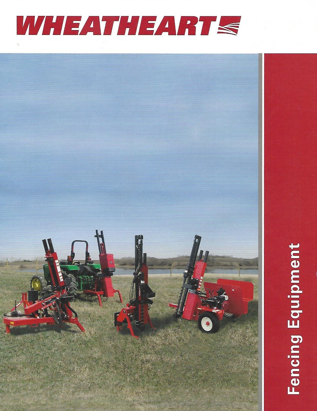 Farm Equipment Brochure – Wheatheart – Fencing Post Pounder Auger c1980 (F9534)