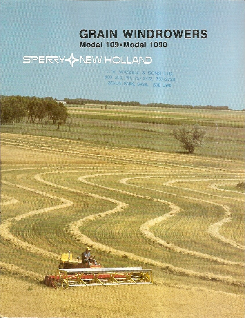 Farm Brochure – New Holland – 109 1090 – Grain Windrower – c1981 (F1545)