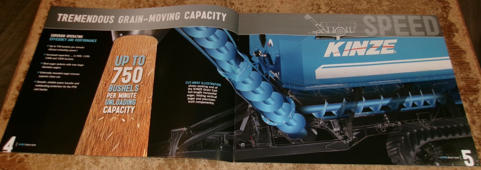 2012 kinze grain carts brochure in nice shape used