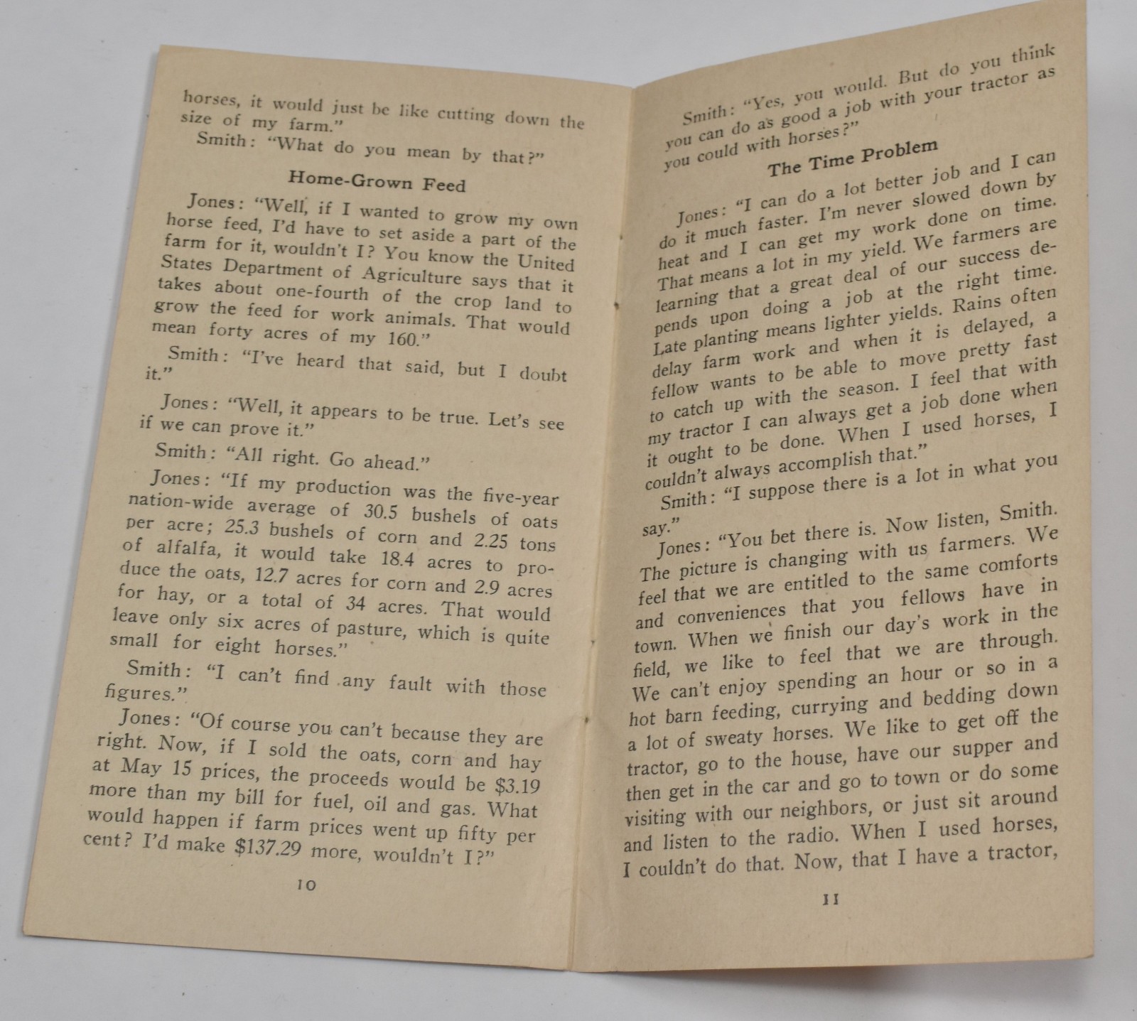 1932 Vintage Try to Sell Em Horses After They’ve Used a Farm Tractor Brochure