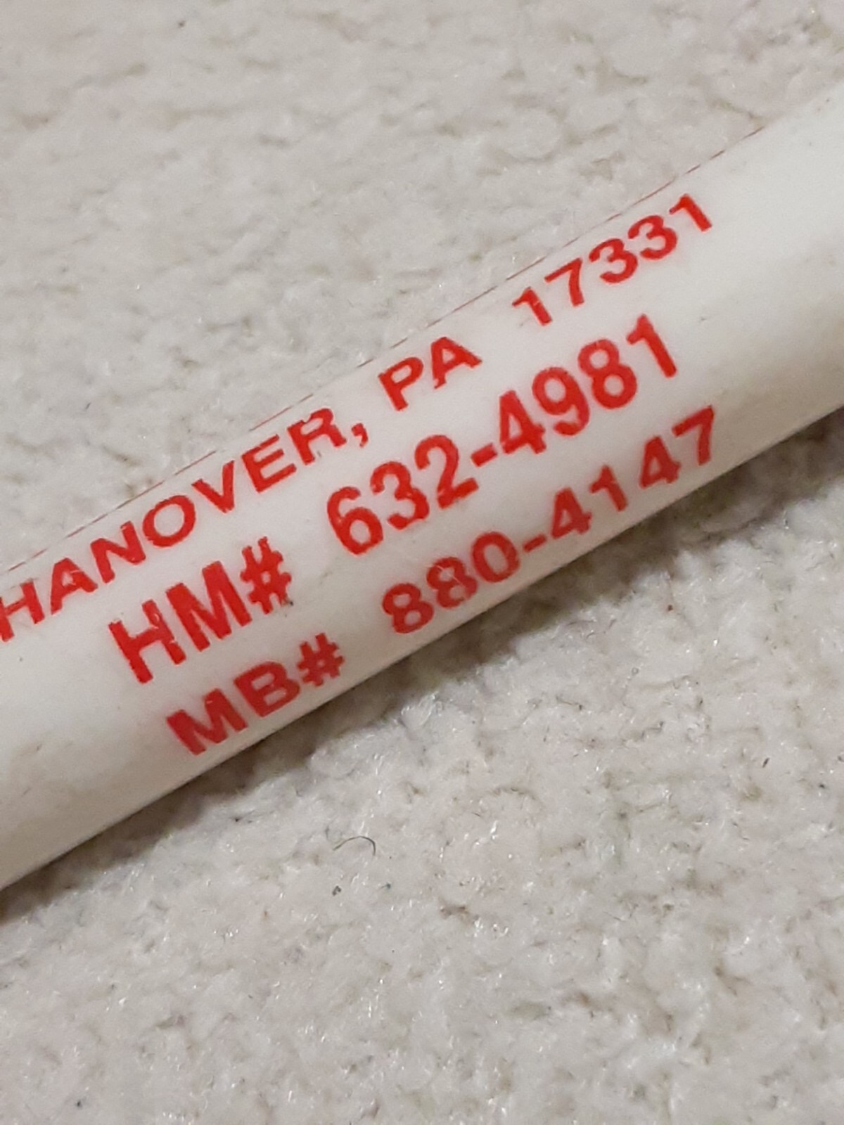 MAC TOOLS ADVERTISING POCKET SCREWDRIVER DANIEL WILDASIN HANOVER PA