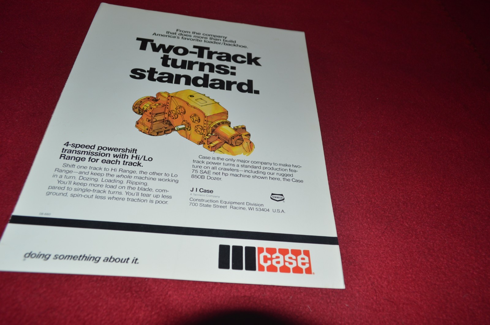 Case Tractor Two Track Turns Standard Dealer’s Brochure GDSD7