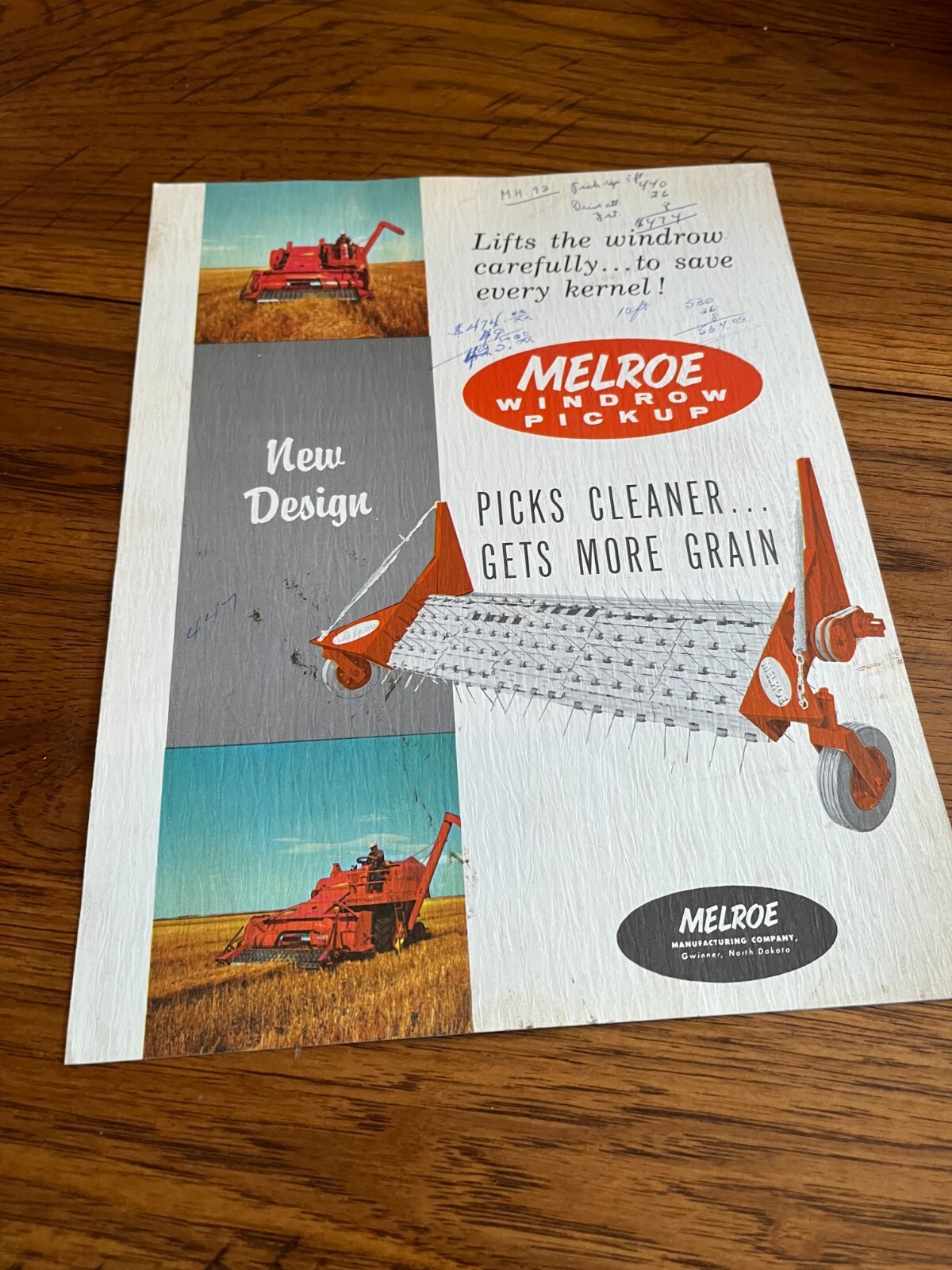Melroe Combine Pickup Head Brochure FCCA