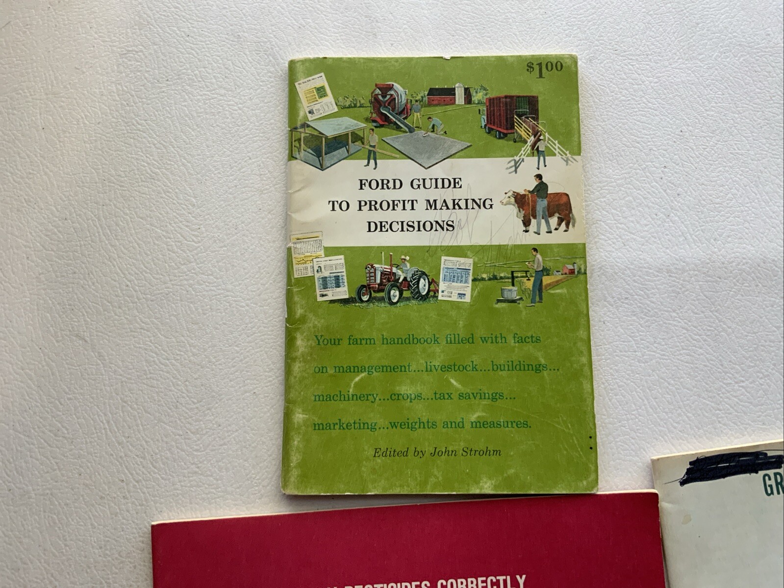 Vintage Farming Books Ford Farm Handbook, Grass Seed Production, Pest Control
