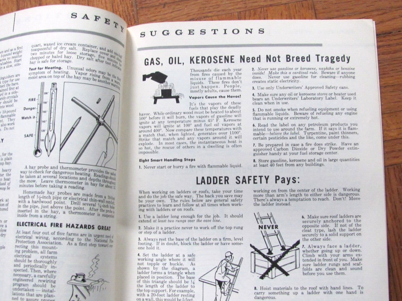 1950’s REPUBLIC STEEL WIRE CO FARM SAFETY HOMEMAKER BROCHURE