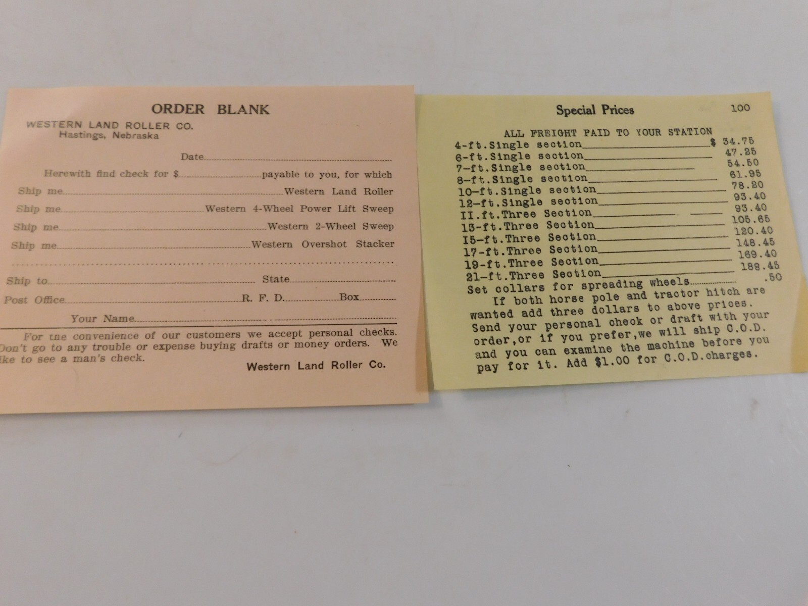 1928 WESTERN PULVERIZER PACKER & MULCHER WESTERN LAND ROLLER #128 CATALOGUE VG
