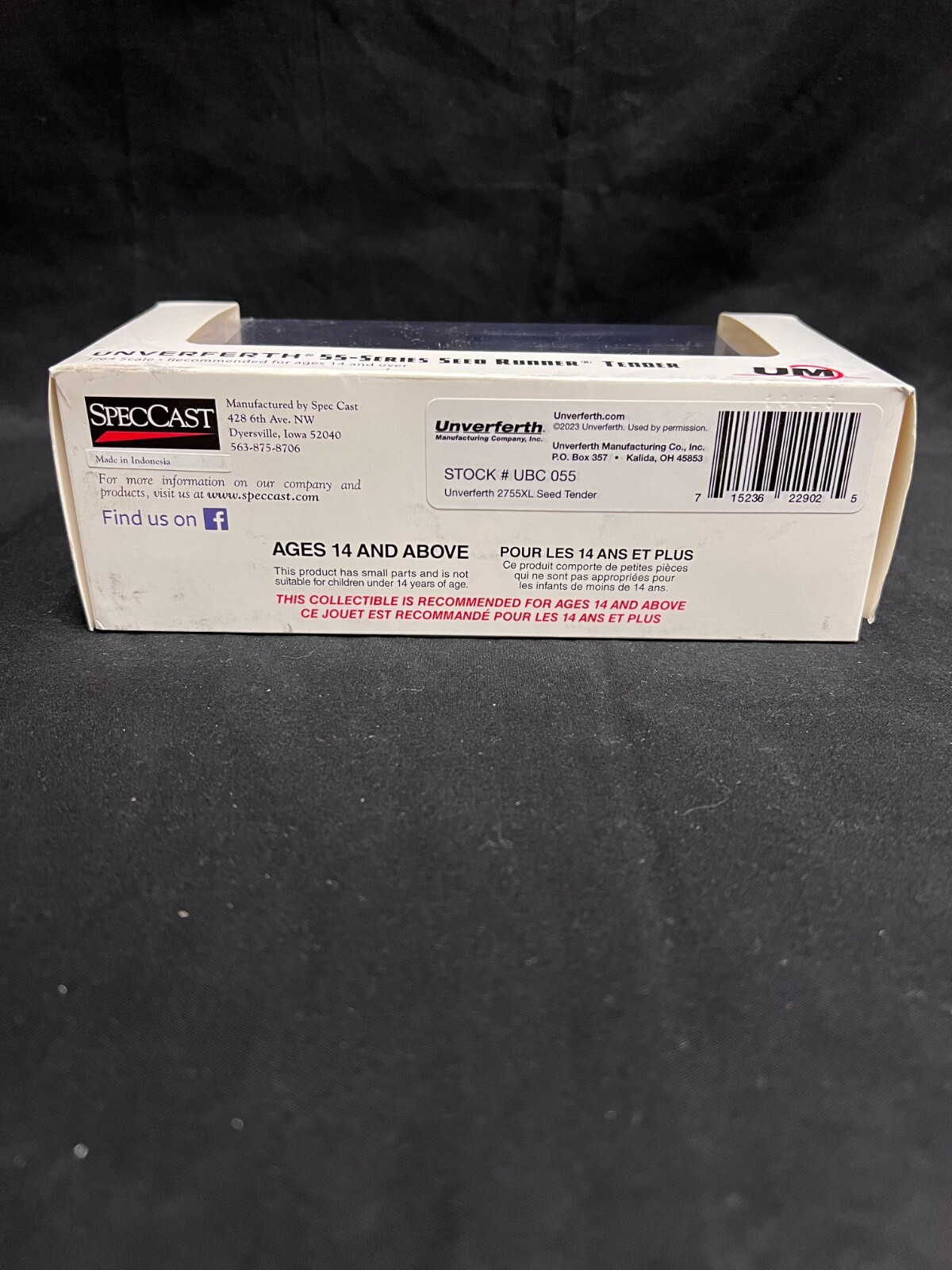 UNVERFERTH 55-SERIES SEED RUNNER TENDER 1/64TH SCALE UBC055
