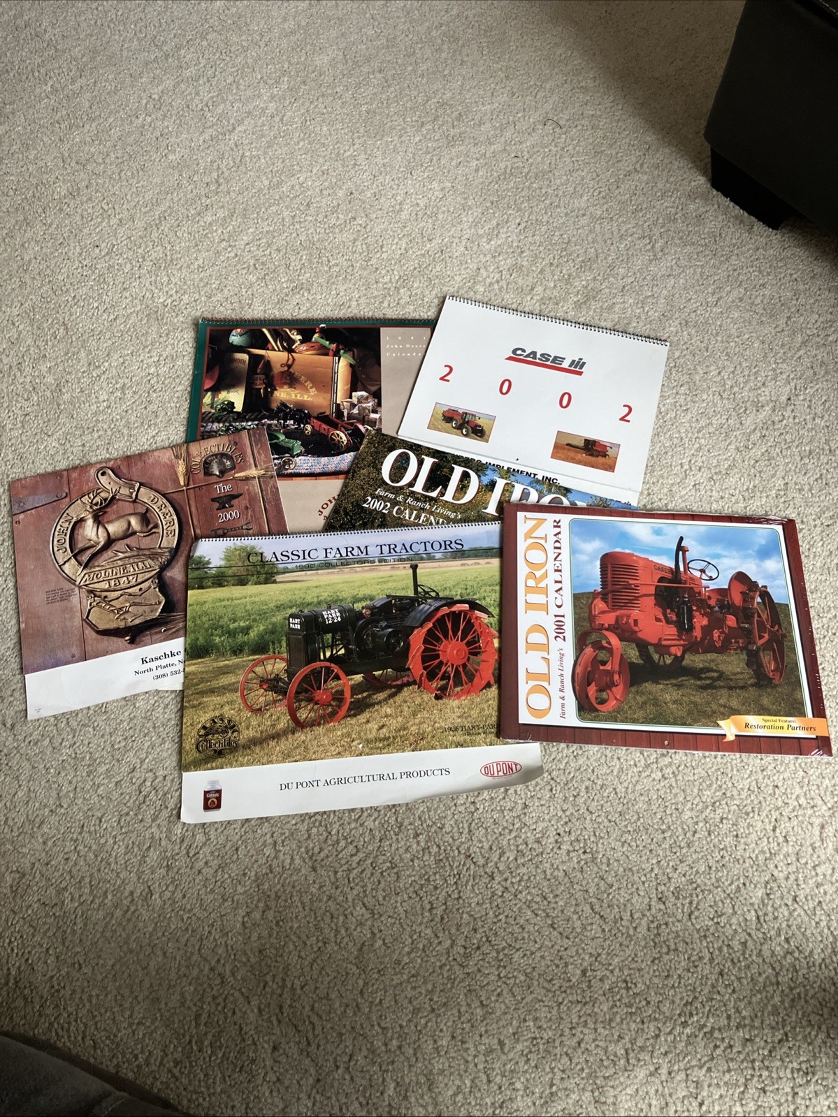 Lot Of 6 Classic Farm Tractors Some Vintage calendars