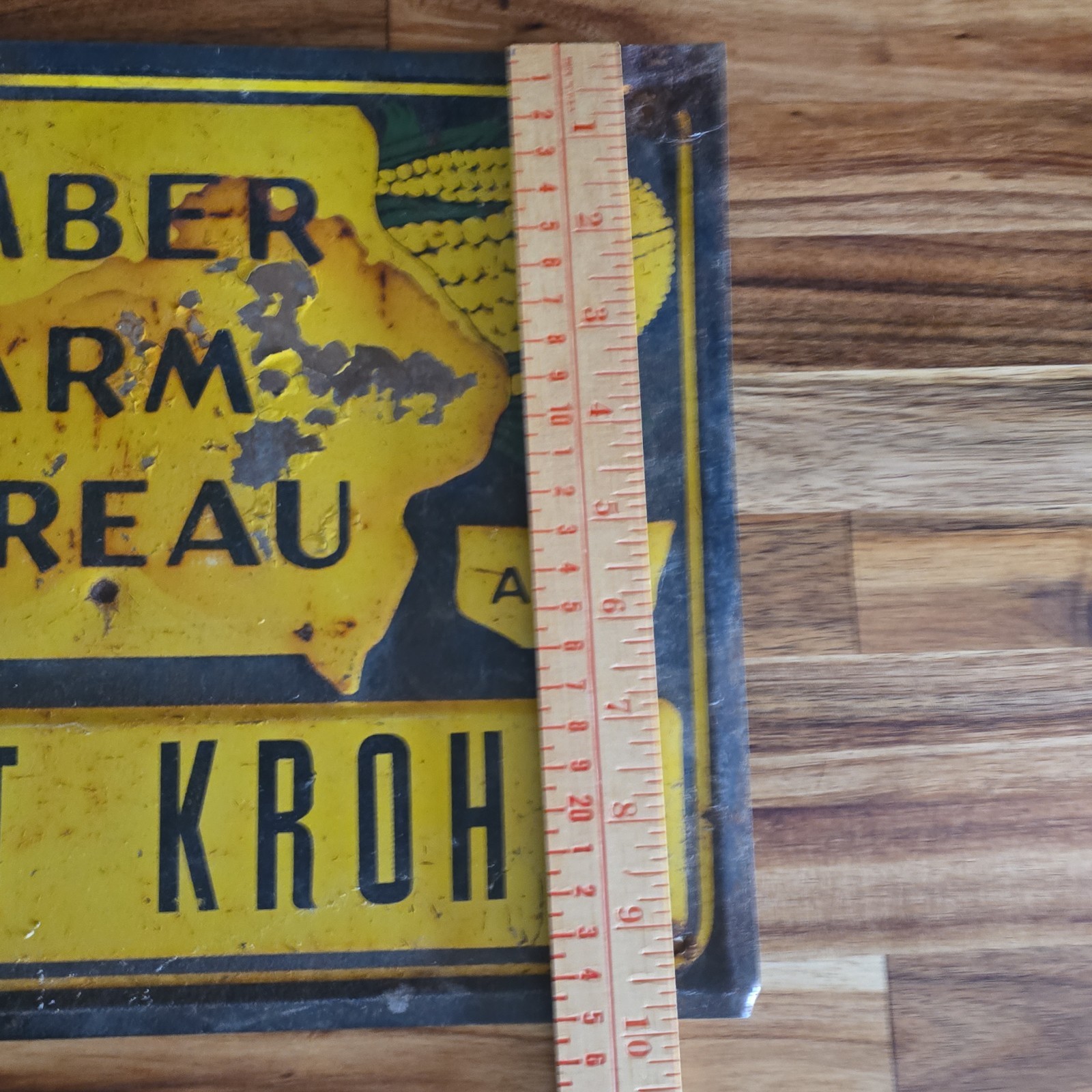 Vintage Iowa Member Farm Bureau Sign 14″ x 9.75″