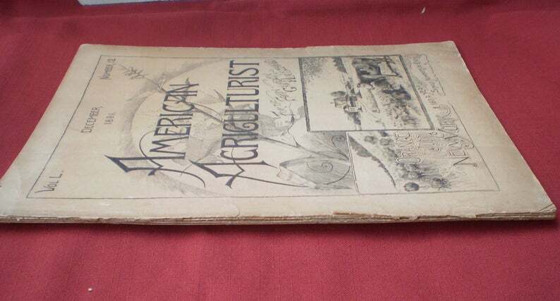 Antique American Agriculturist License Plate and Rare Magazine-1800’s