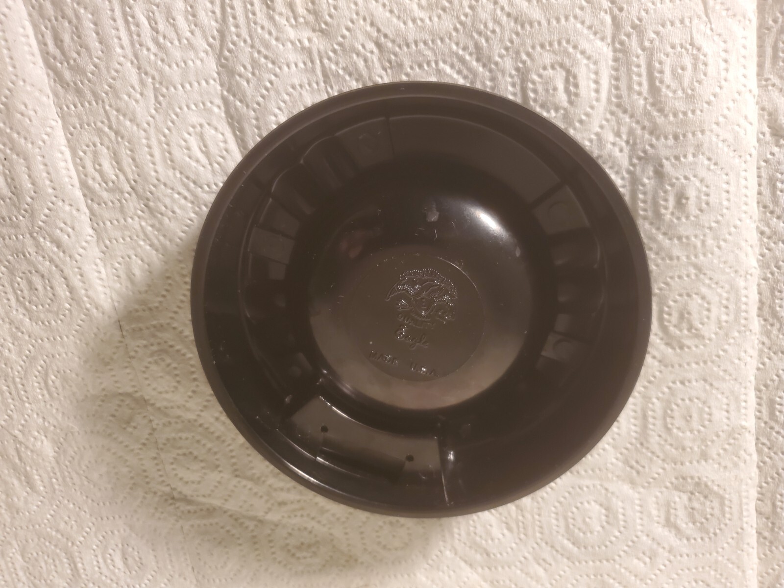 5″ Plastic Ashtray Fred & Dale Rieks Iowa Falls Iowa Trucker Cattle Buyer