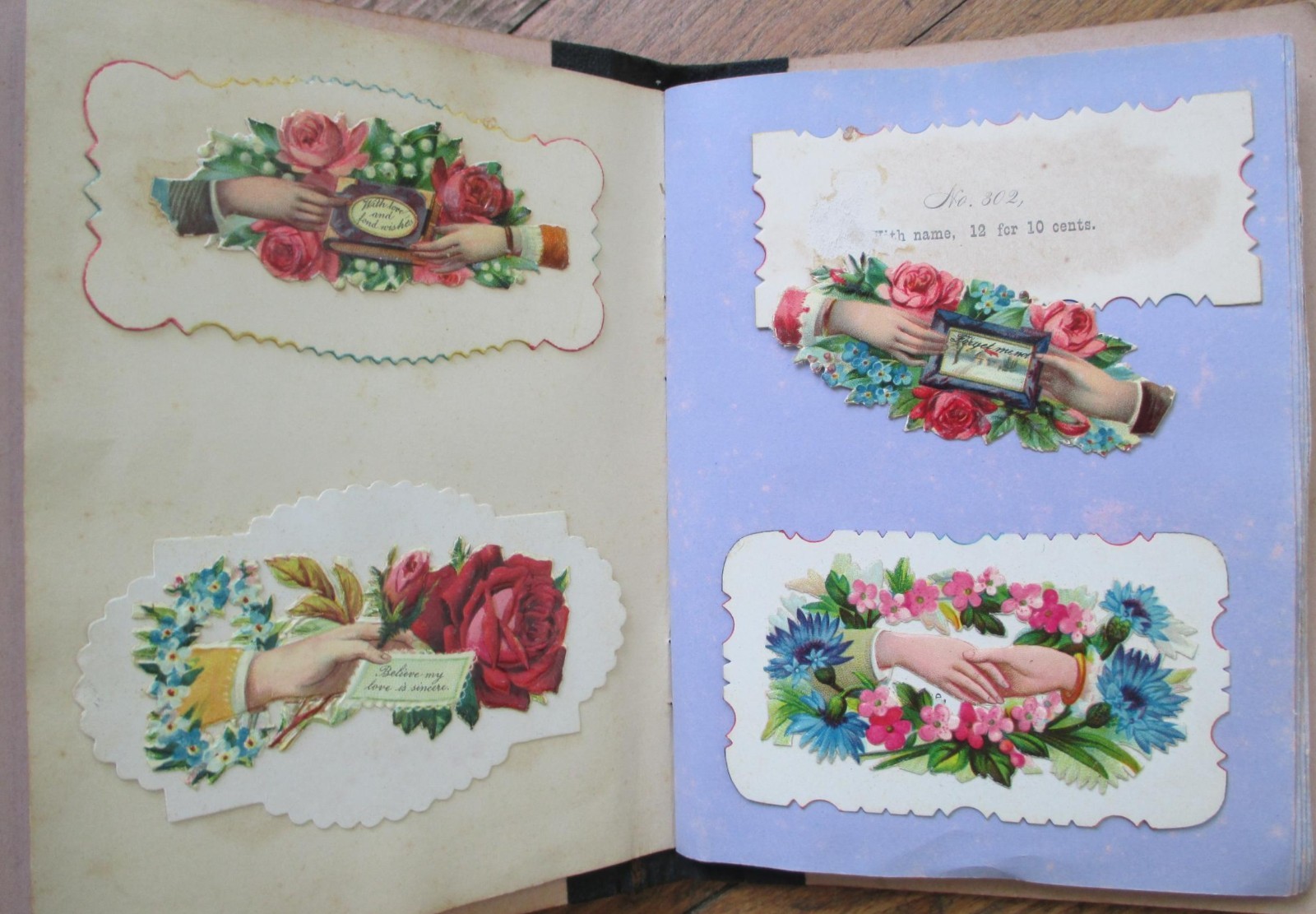 Victorian Trade Calling Card 1890 Salesmen’s Sample Book Union Card Fringed