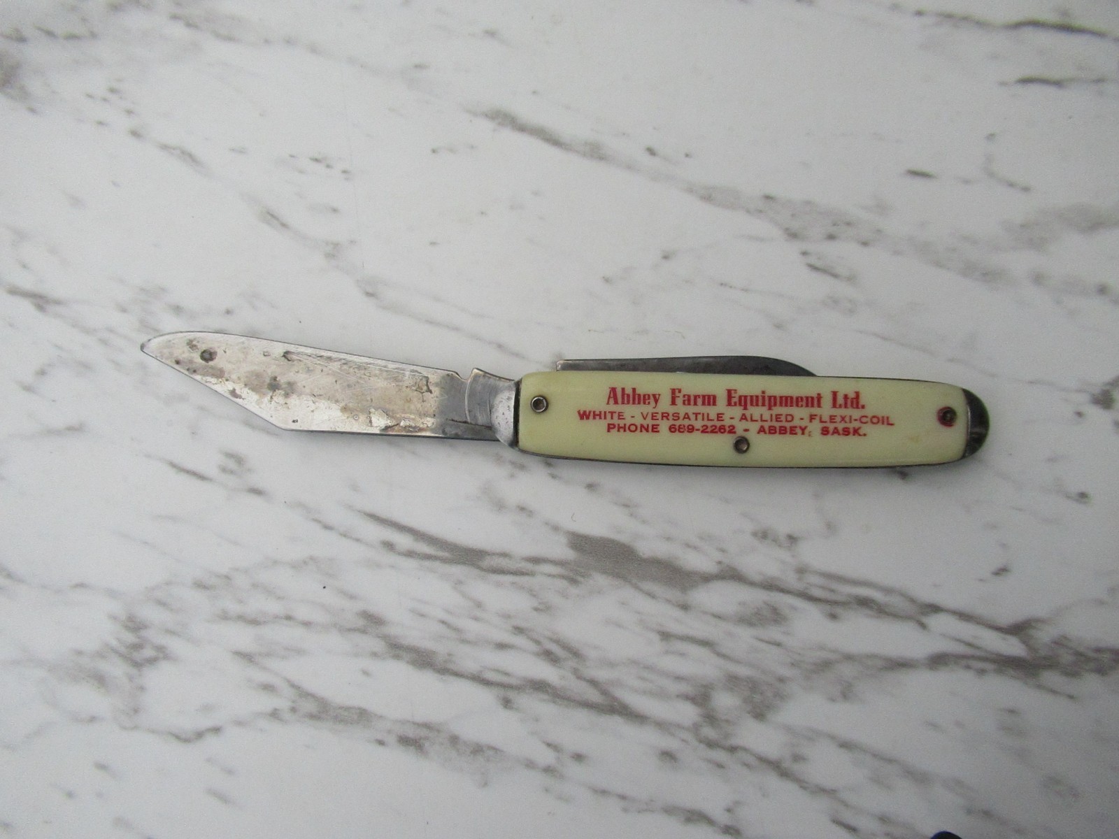 Small Pocket Folding Knife 2 Blade 6″ Long Morris Rod Weeder Farm Equipment