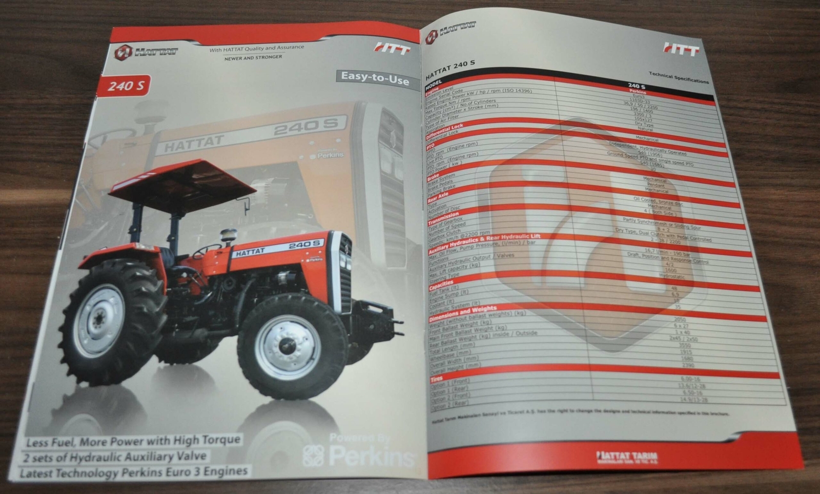 Hattat Model Range Tractor Turkey Brochure Prospekt