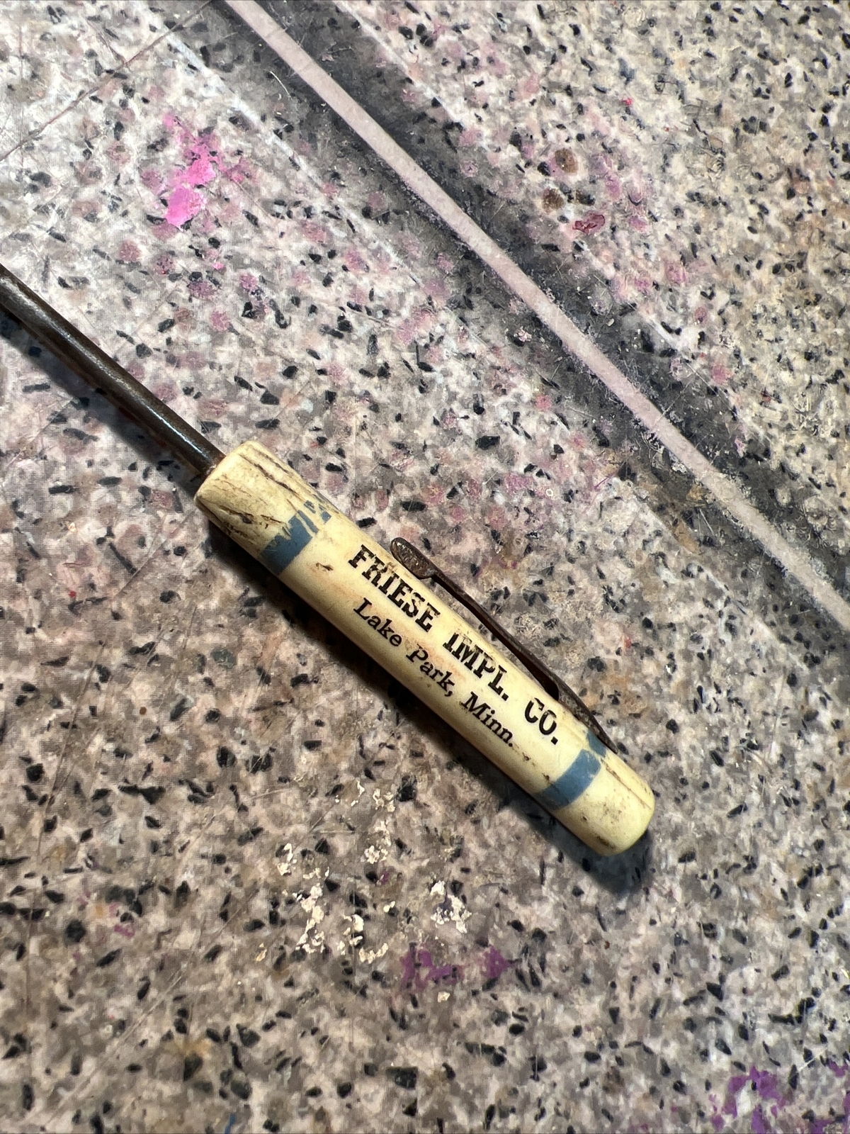 Vintage Advertising Mini Screwdriver Friese Impl Co International Lake Park MN