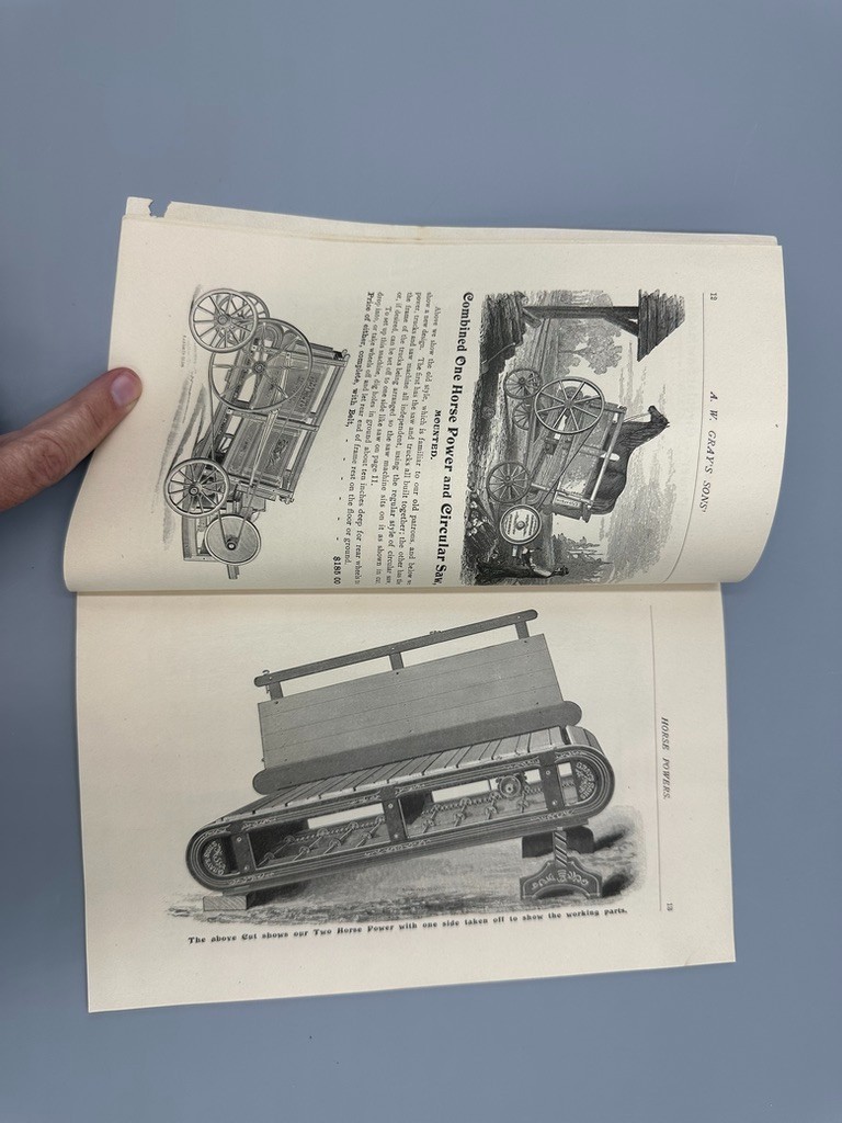 1897 GRAY’s HORSE POWERS THRESHING & SAWING MACHINES Antique Advertising CATALOG