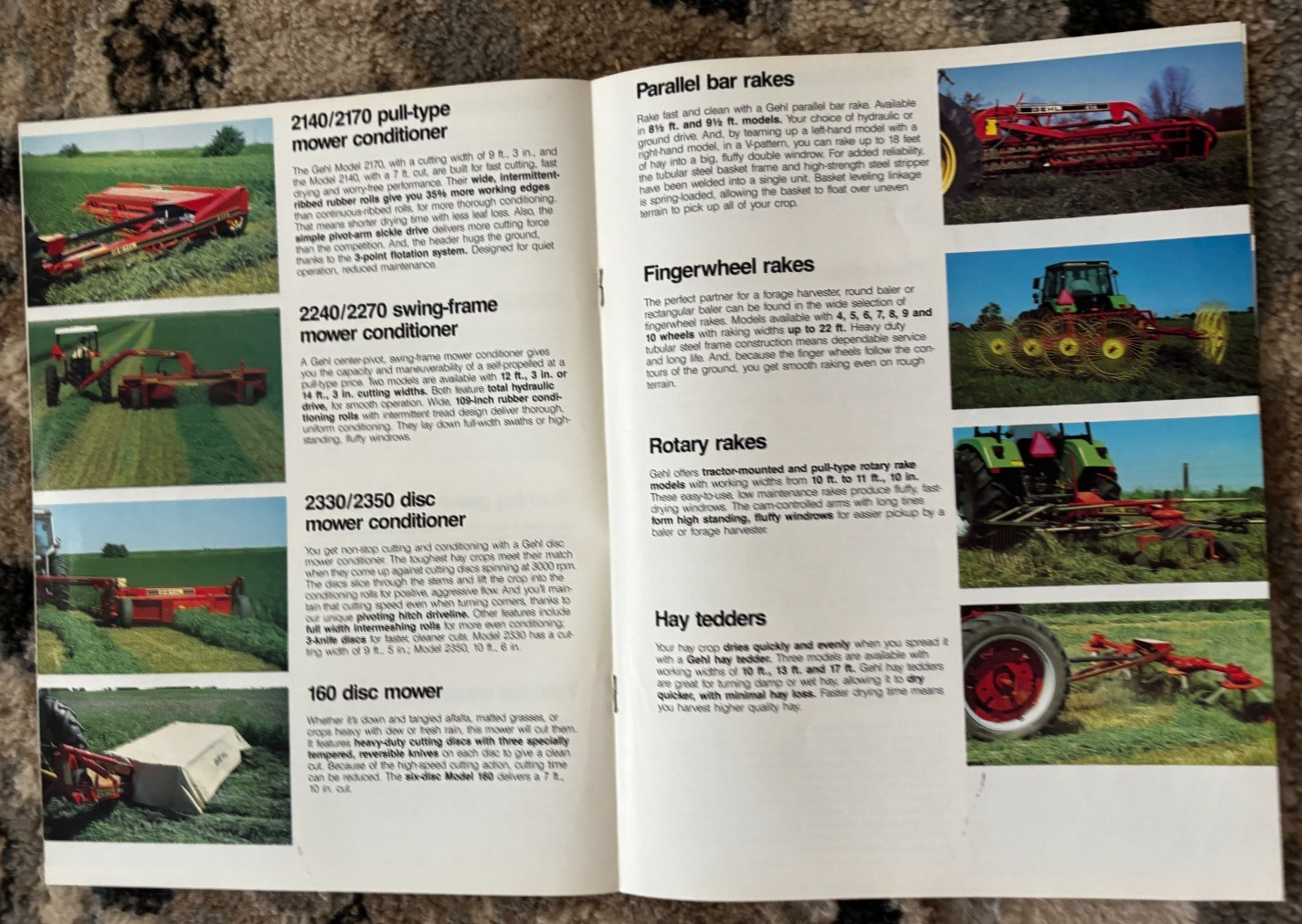 Gehl Farm Equipment Buyers Guide for 1990 Brochure DCPA26