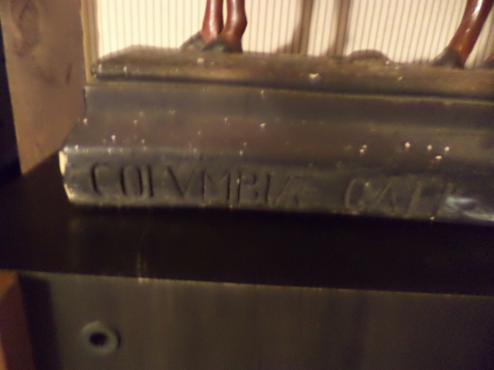 1910 HORSE store display sign COLUMBIA HEALING POWDER SALVE western blacksmith