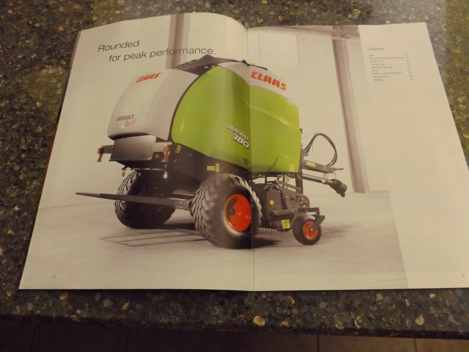 CLAAS VARIANT 380 RC, 380, 360 RC, 360, LIT # COA 25 2008