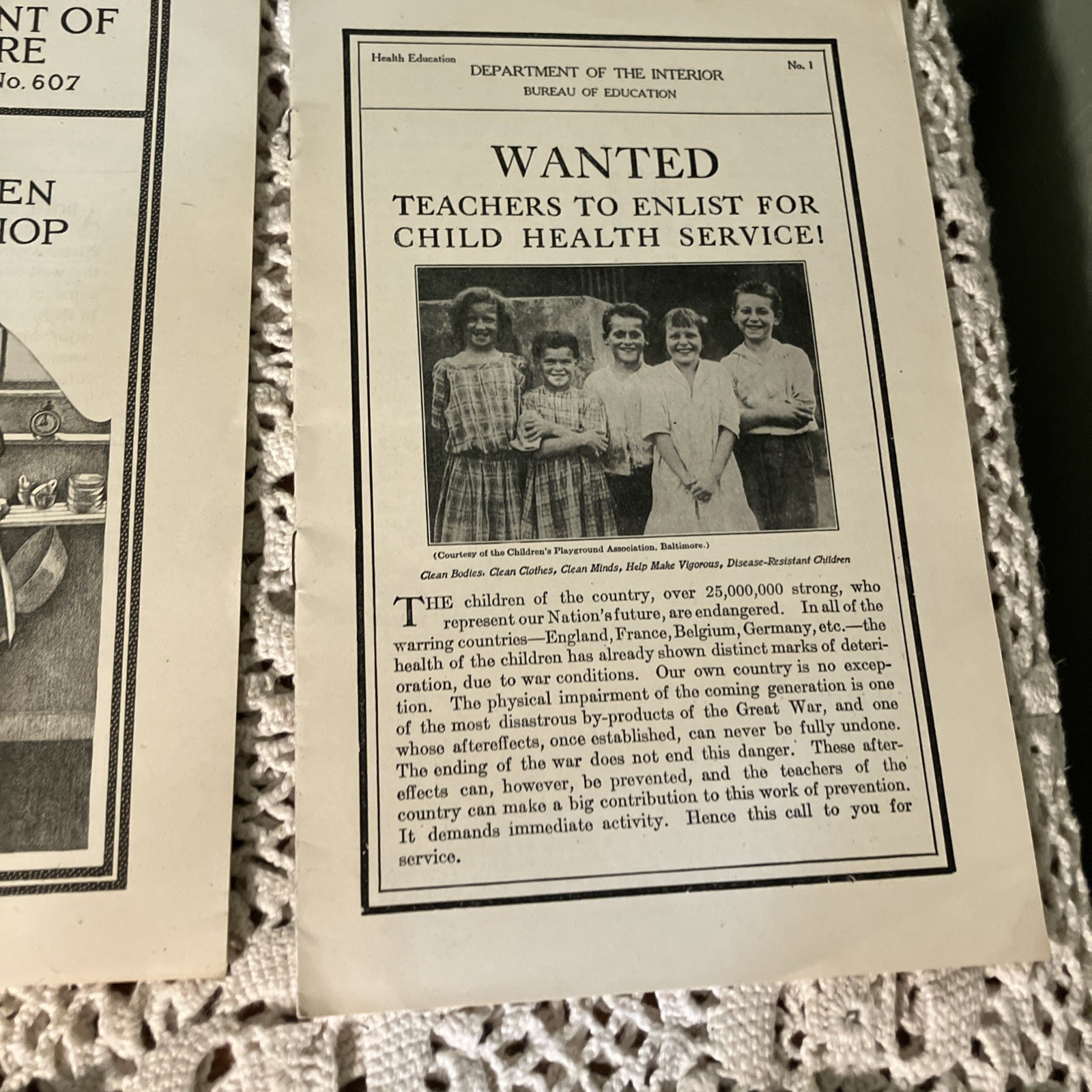 Departments of US Government Antique 1900’s & 20’s Bulletin’s Pamphlet’s -C