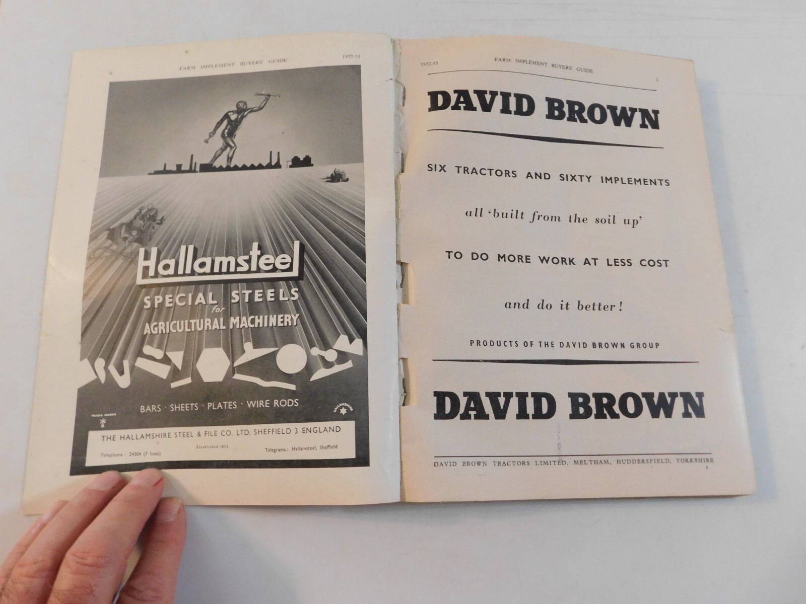 1952-53 FARM IMPLEMENT BUYER’S GUIDE ENGLAND WINNROWERS LAND ROLLERS TEA CUTTERS
