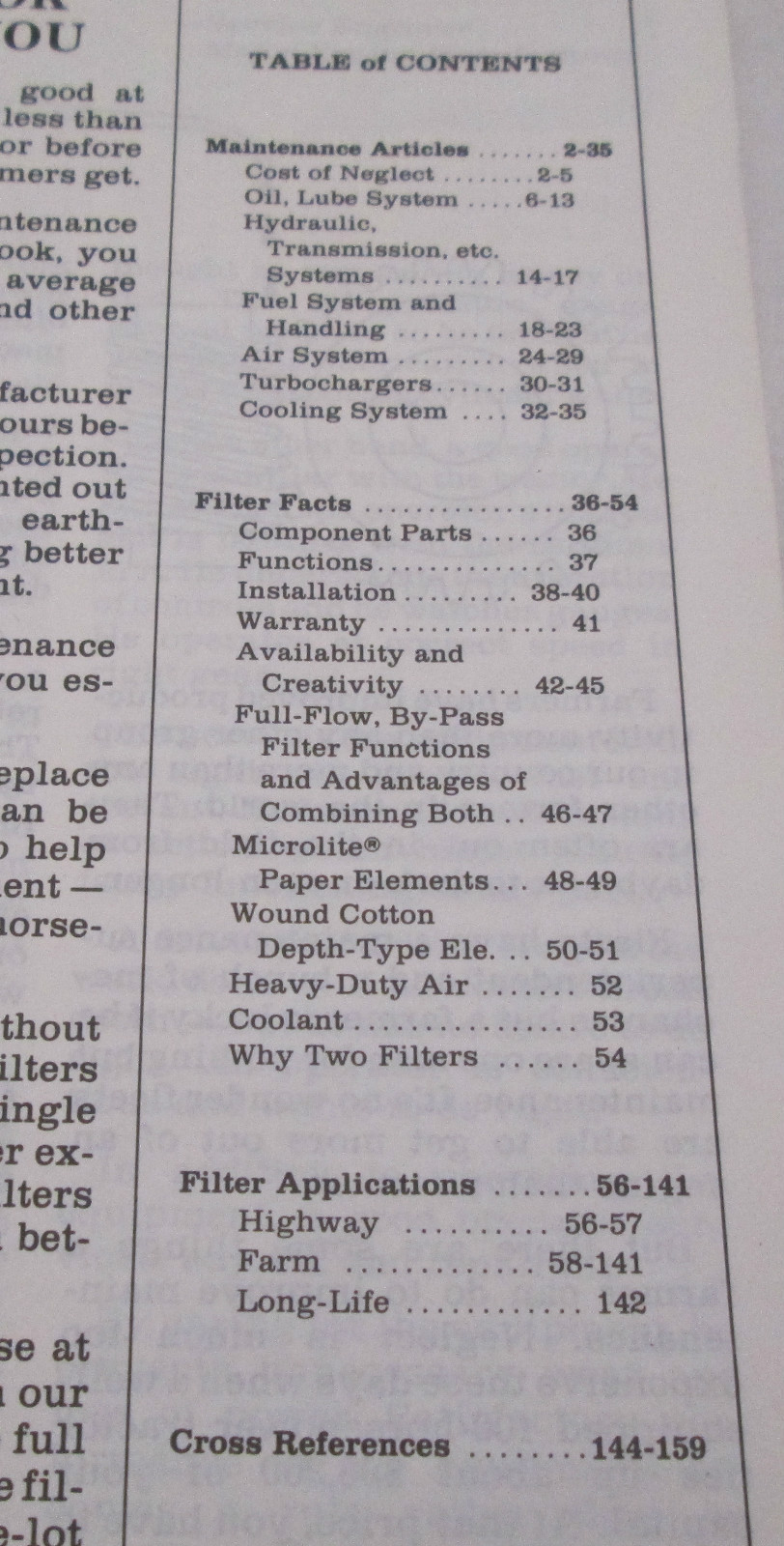 Baldwin Filters Booklet Farm Equipment Maintenance 1979 Edition Heavy Duty