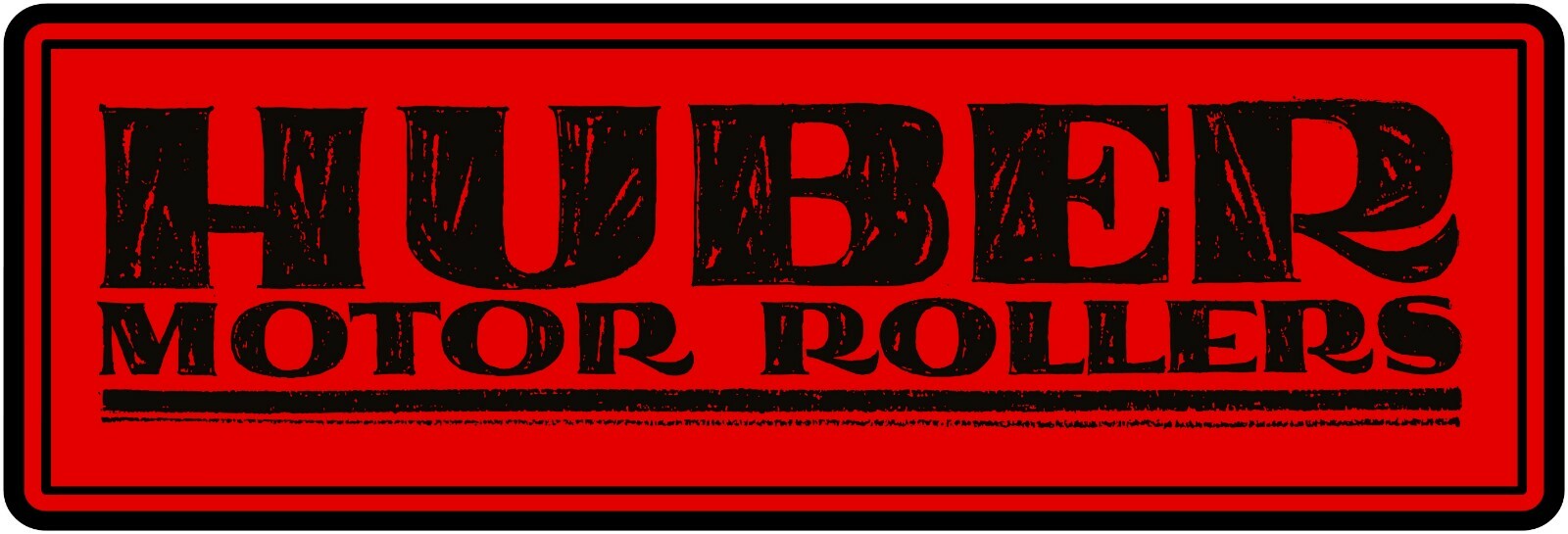 Huber Road Machinery Marquee Style New Metal Sign: 6″ x 18″ Long – Ships Free