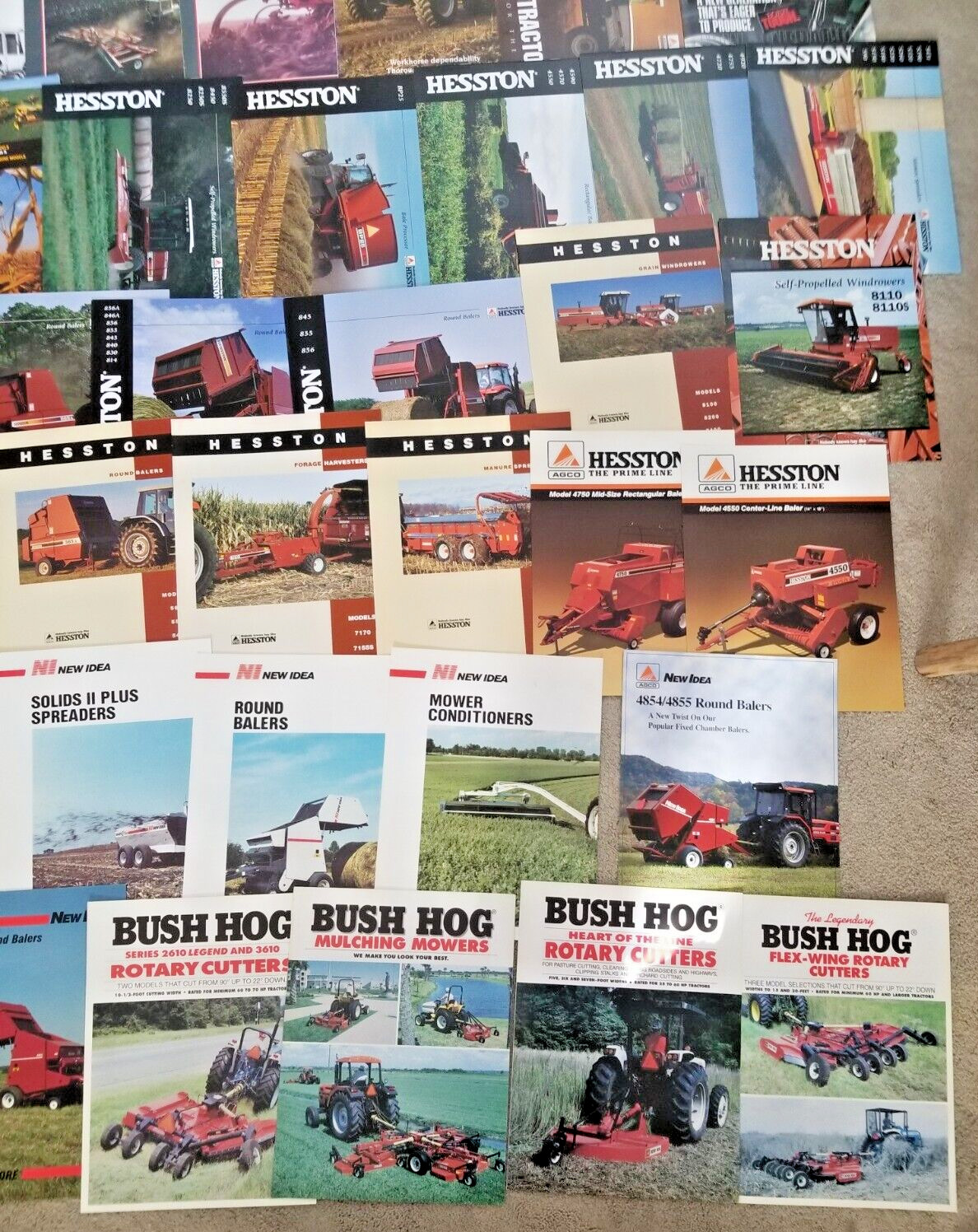 10 Pounds Of Tractor and Implement Brochures/Spec Sheets – 150+ 1980’s and Up