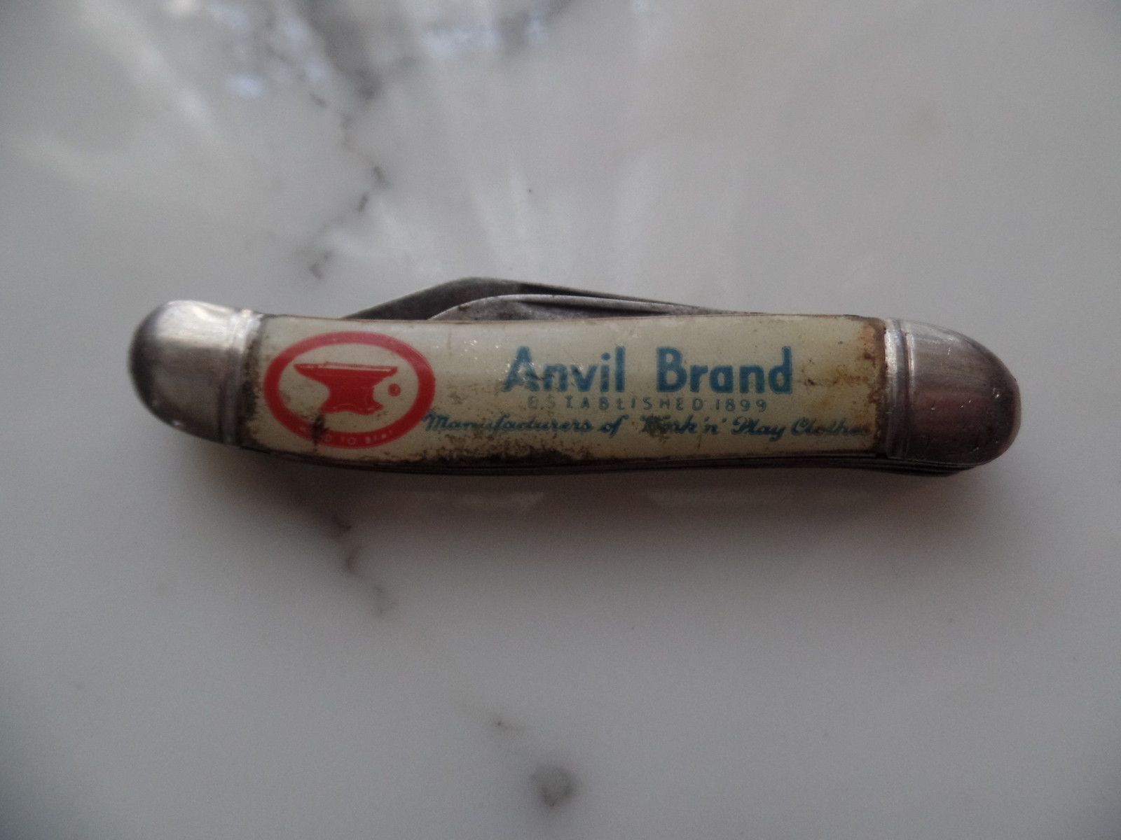 Vintage “Anvil Brand Overalls/Work Clothes Imperial Advertising Pocket Knife 50s