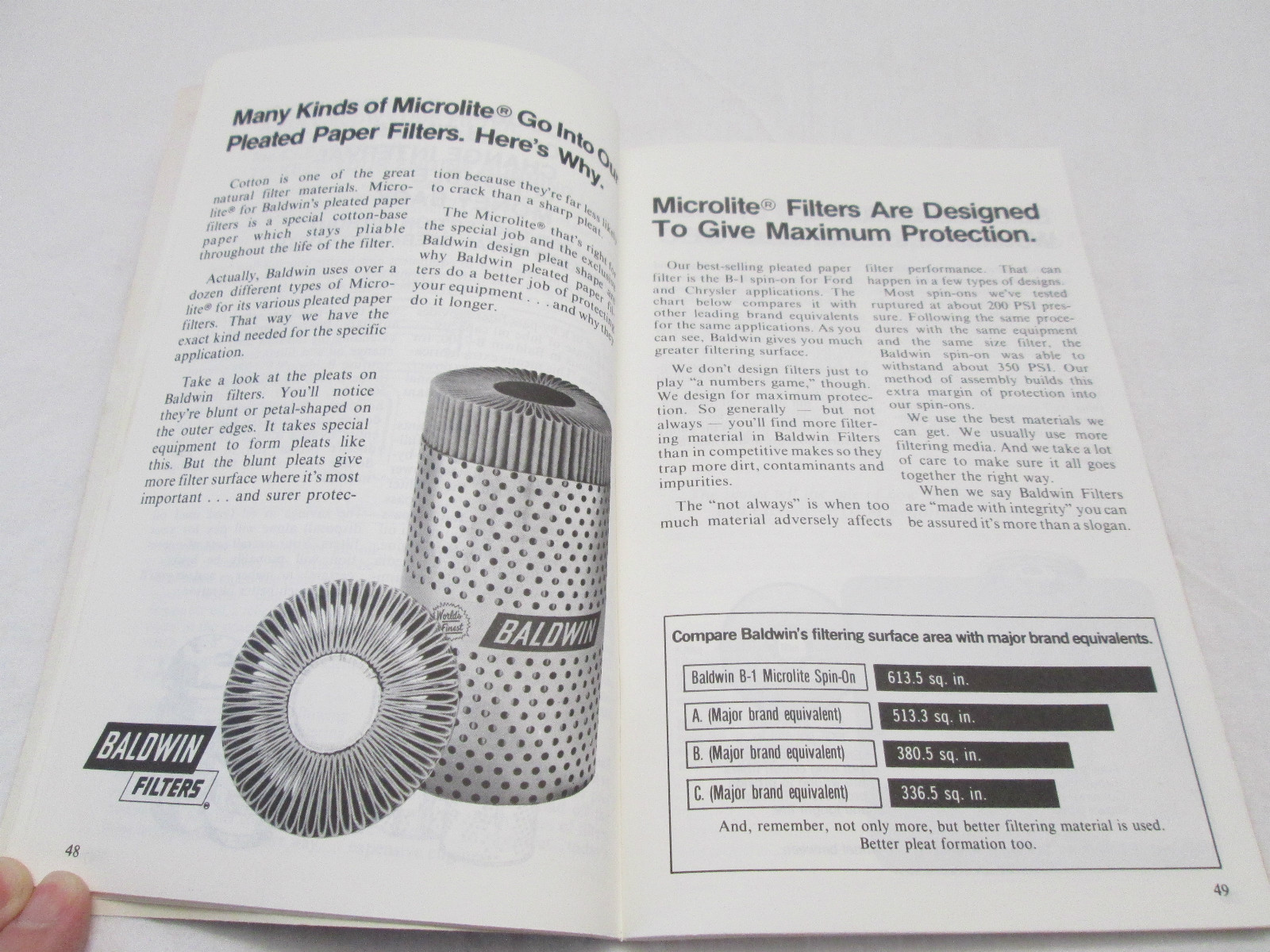 Baldwin Filters Booklet Farm Equipment Maintenance 1979 Edition Heavy Duty
