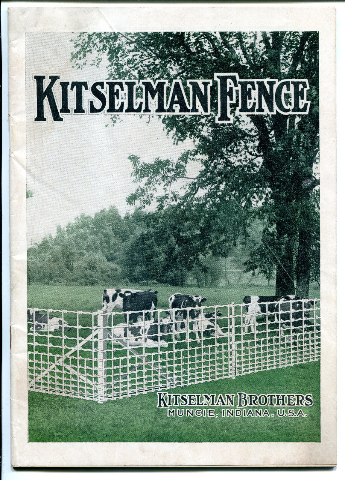 1926 Kitselman Fence Catalog & Order Form: Fence, Gates, Posts, Barbed Wire