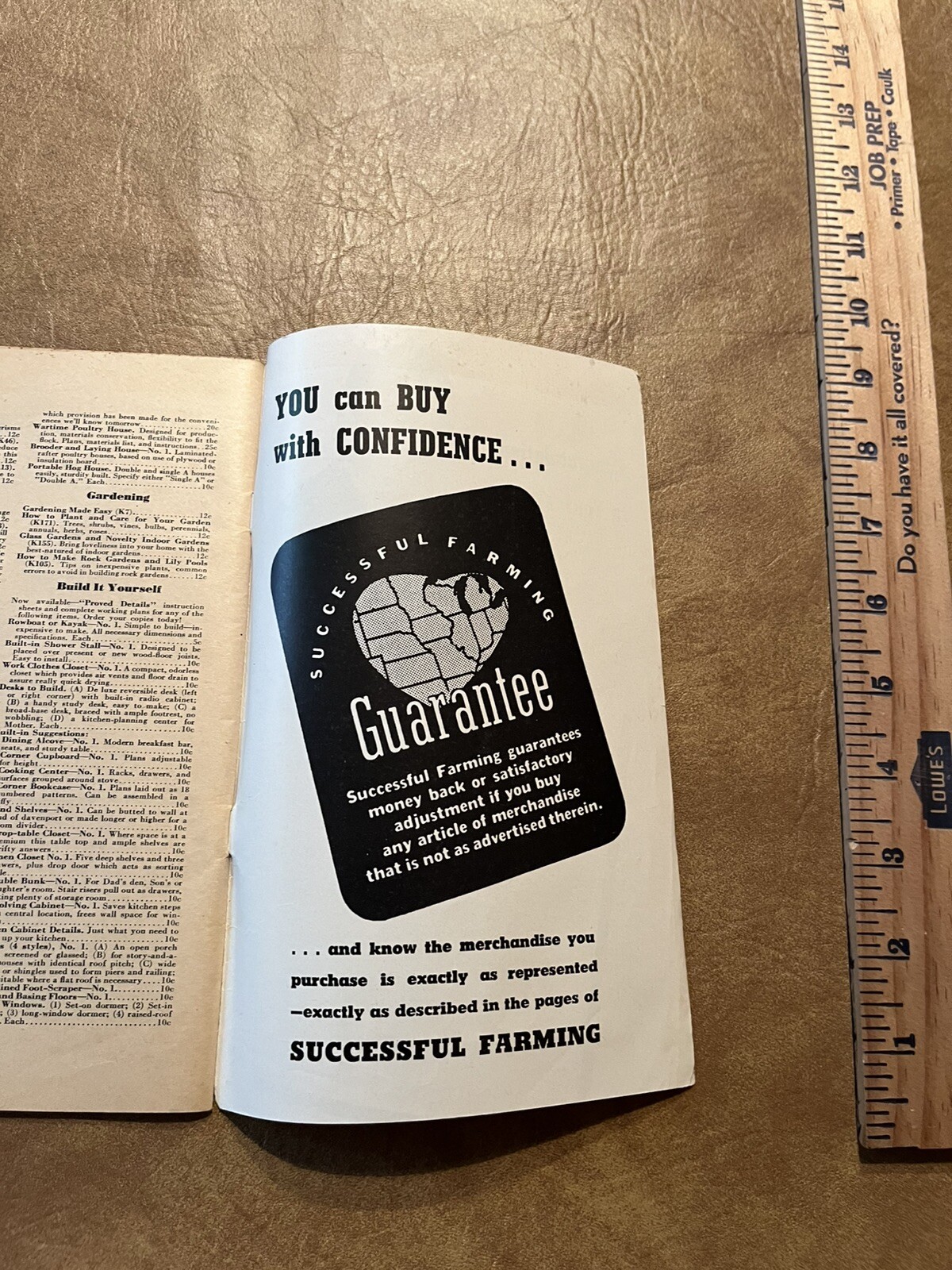 1943 SUCCESSFUL FARMING MAGAZINE “Sampler” SALESMAN SAMPLE