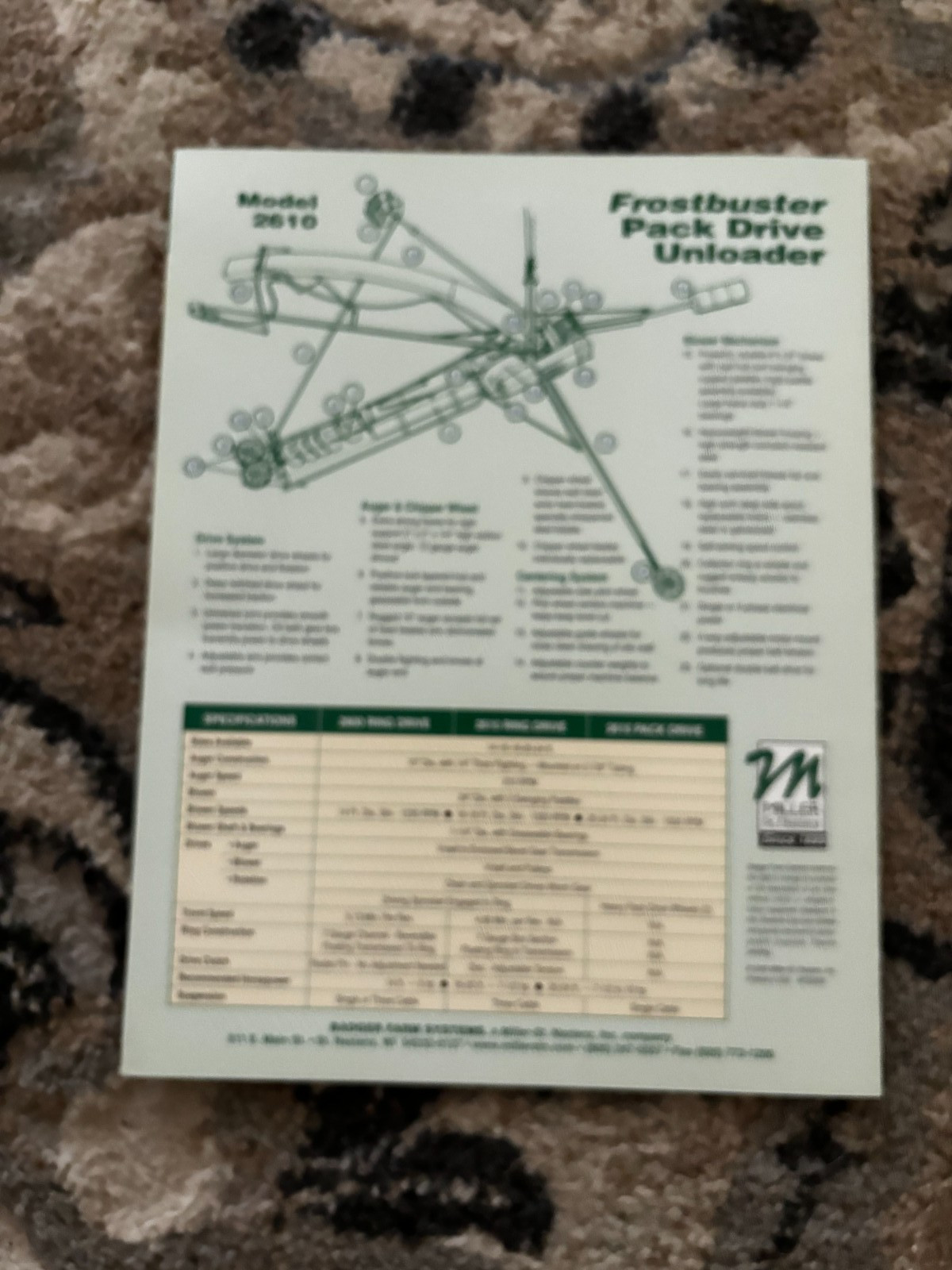Badger 2610 2800 Silo Unloaders Brochure DCPA26