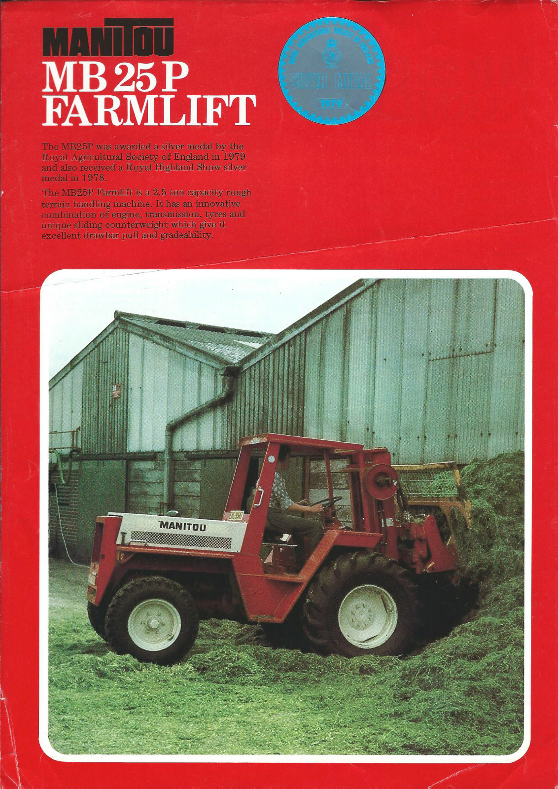 Farm Equipment Brochure – Manitou – MB 25P – Lift Truck c1980 (F4555)