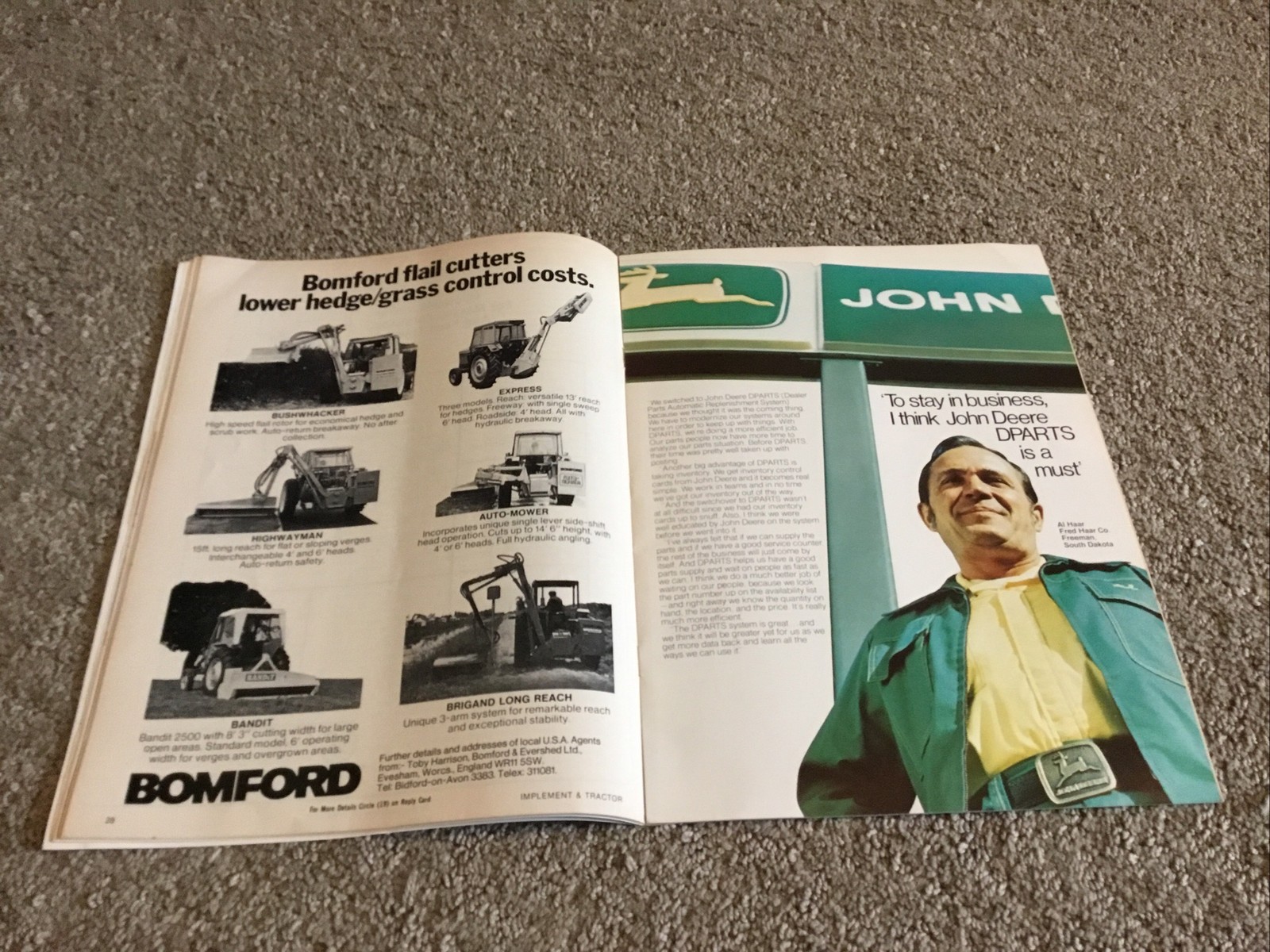 Implement & Tractor Magazine May 7, 1976 Farming Agriculture Vintage Ads J