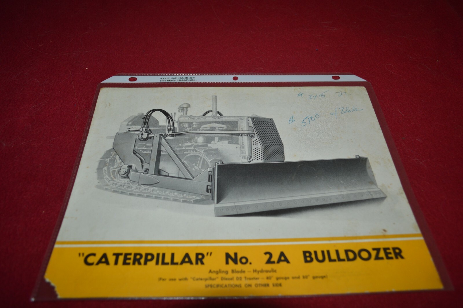 Caterpillar No. 2A Bulldozer For Dealer’s Brochure AMIL16