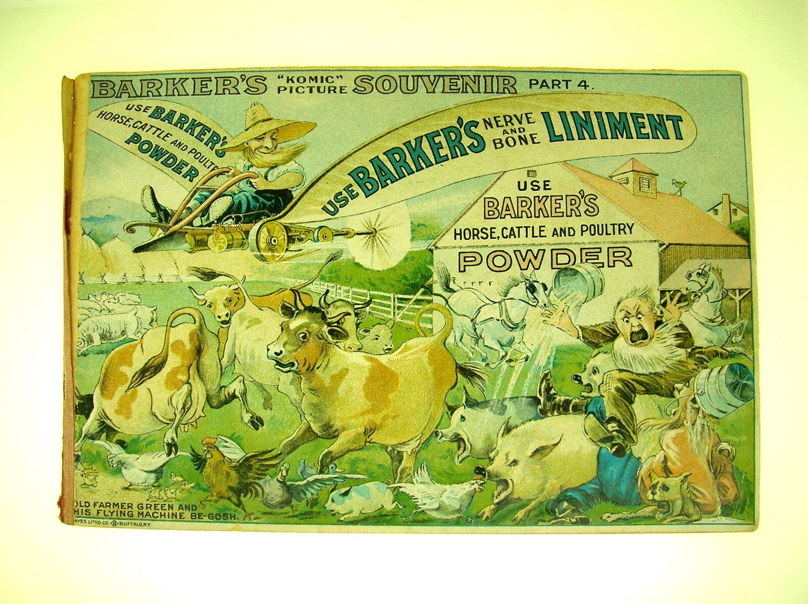C. 1900 BARKER’S KOMIC PICTURE SOUVENIR PART 1,2,3 AND 4 – BLACK AMERICAN – B/O