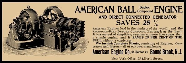 1905 American Engine Co. Bound Brook New Jersey NEW Metal Sign: 6×18″