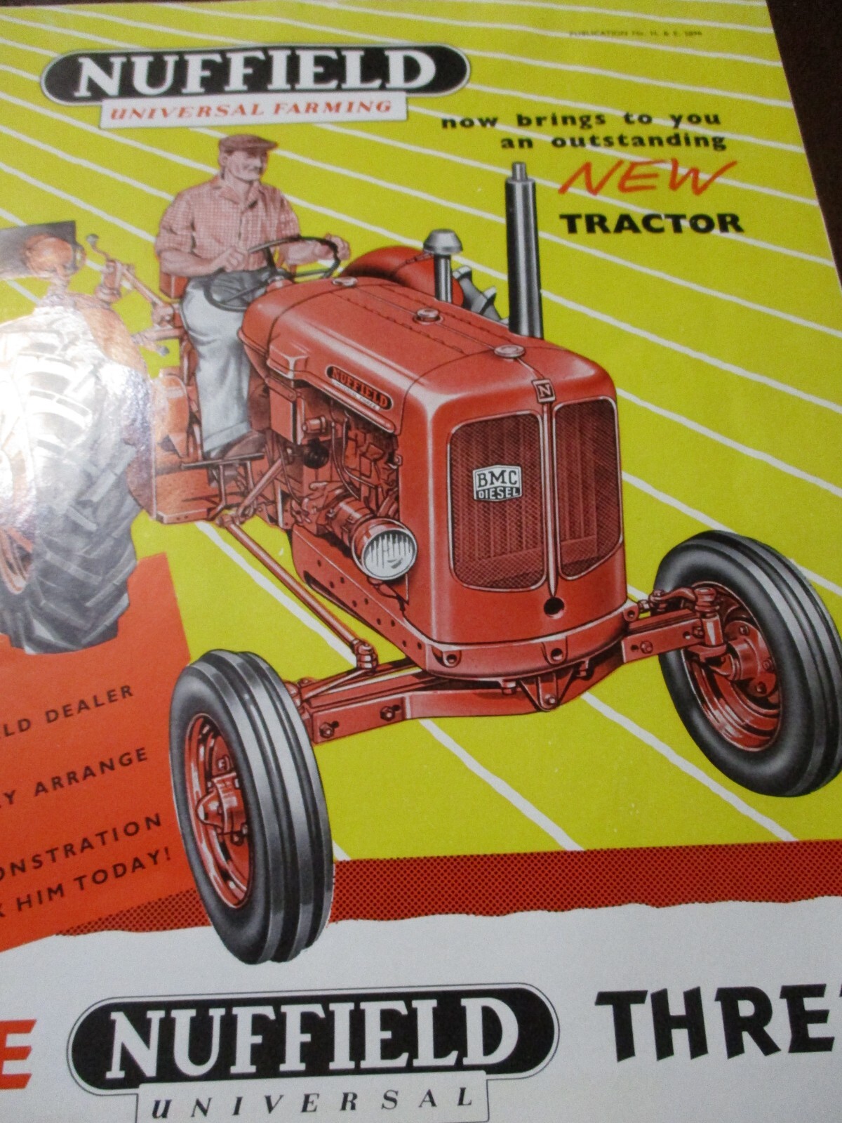 Nuffield 3 & 4 Cylinder Tractors Sales/Specifications Brochure 1959