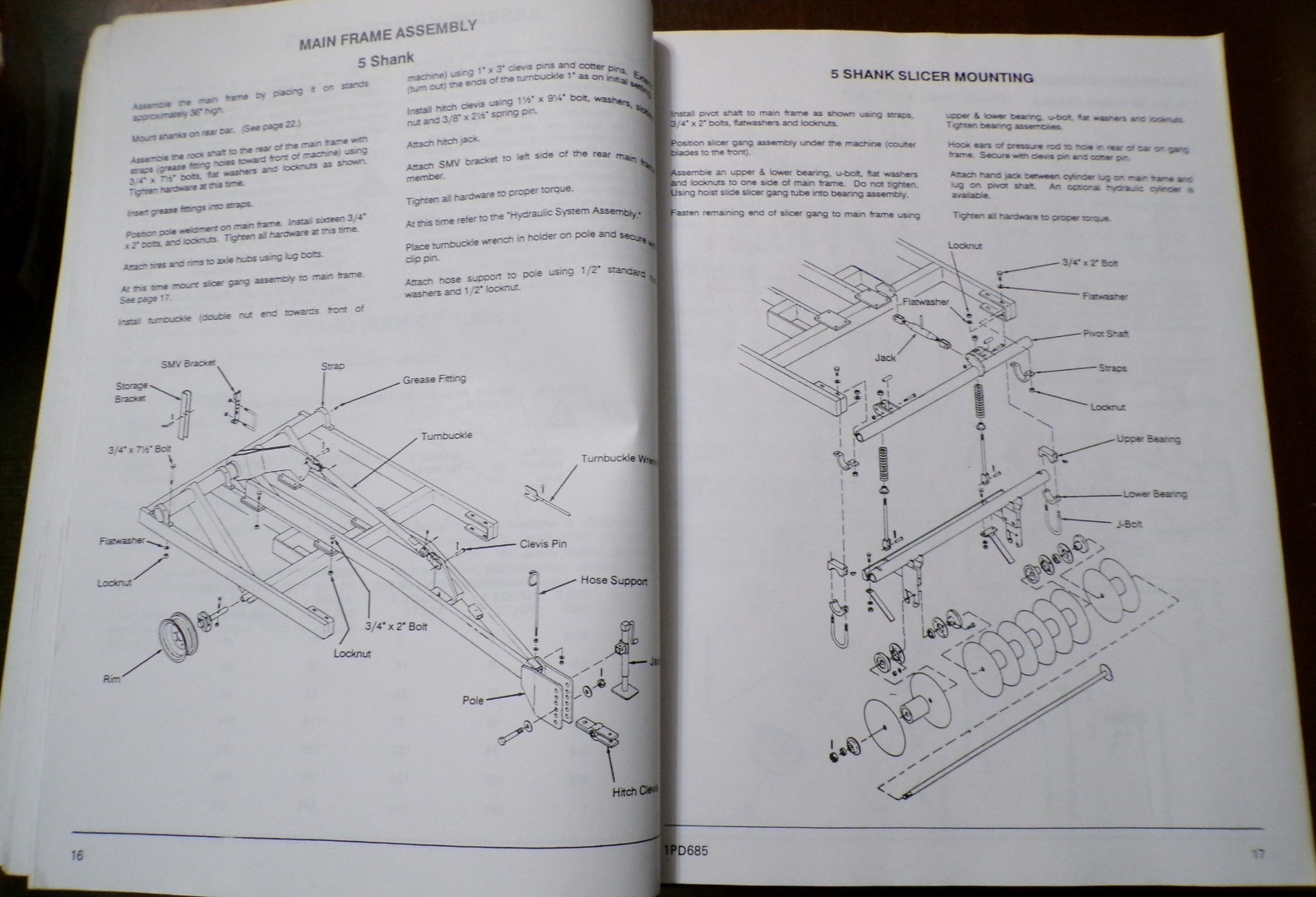 Farmhand YB8400 Yield Builder, model F552-B Operator’s/Parts Manual 1991